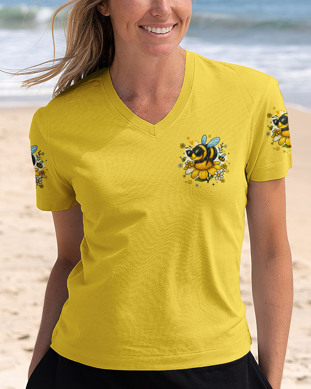 BEE COOL AND BEE KIND ALL OVER PRINT - TYQY2006253