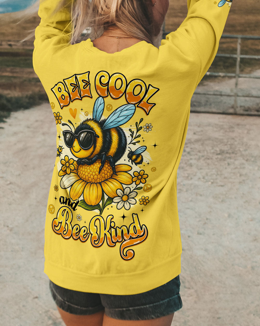 BEE COOL AND BEE KIND ALL OVER PRINT - TYQY2006253
