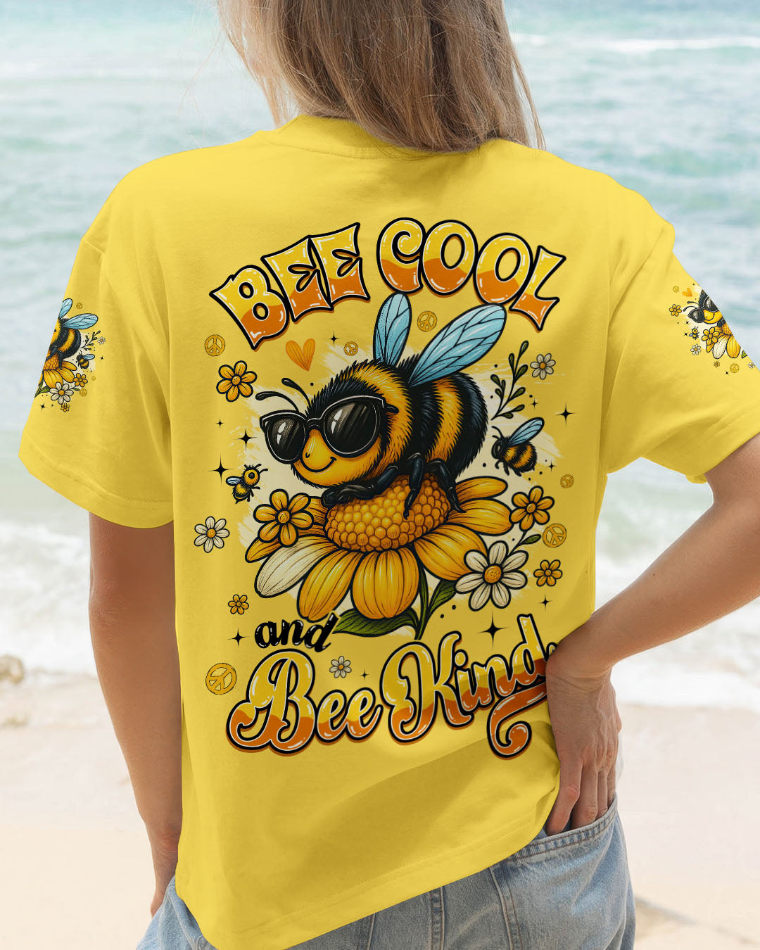BEE COOL AND BEE KIND ALL OVER PRINT - TYQY2006253