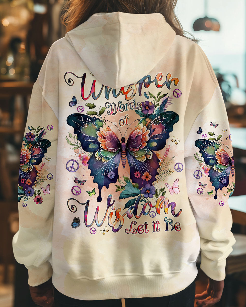 WHISPER WORDS OF WISDOM LET IT BE BUTTERFLY ALL OVER PRINT - TYQY2012242