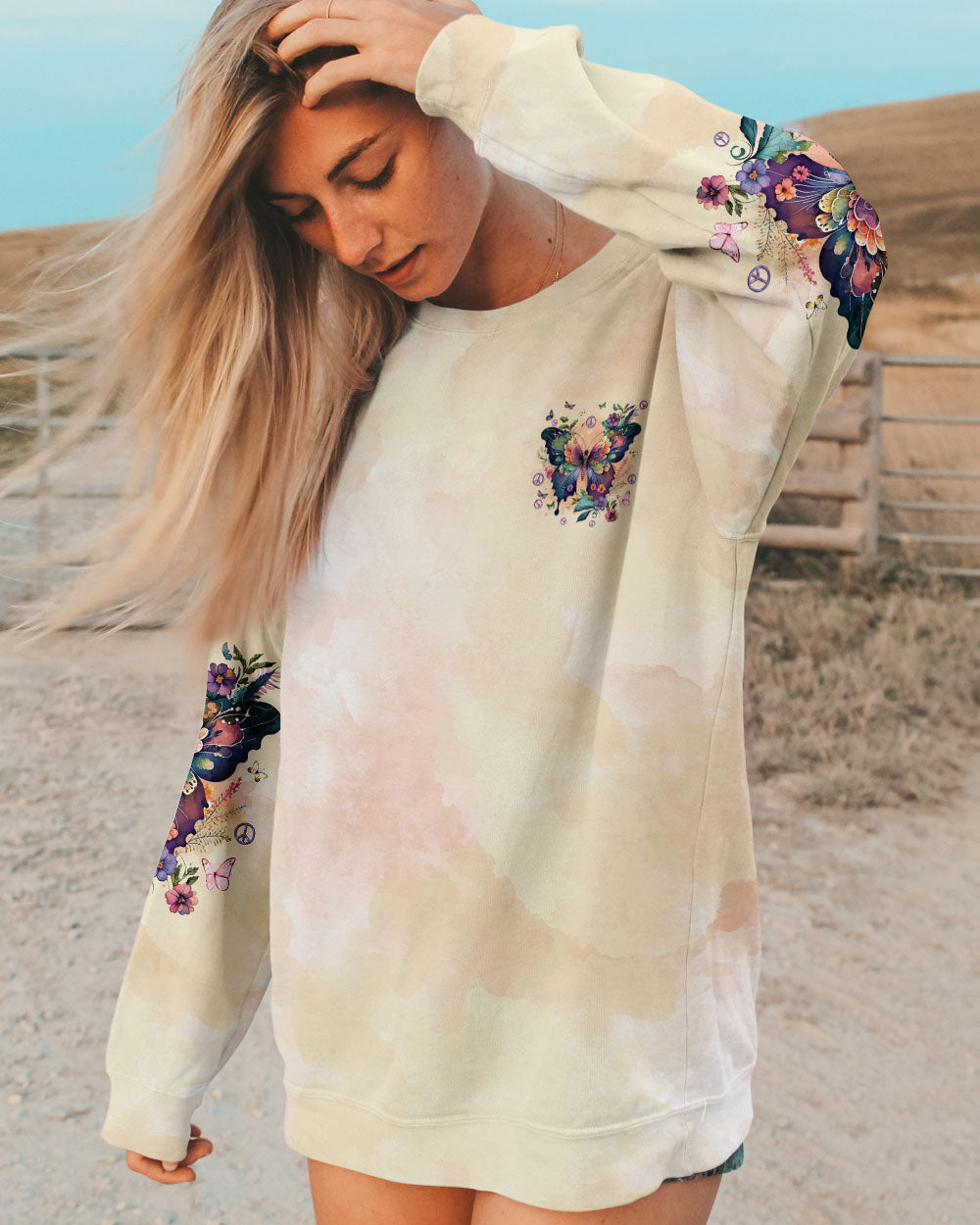 WHISPER WORDS OF WISDOM LET IT BE BUTTERFLY ALL OVER PRINT - TYQY2012242
