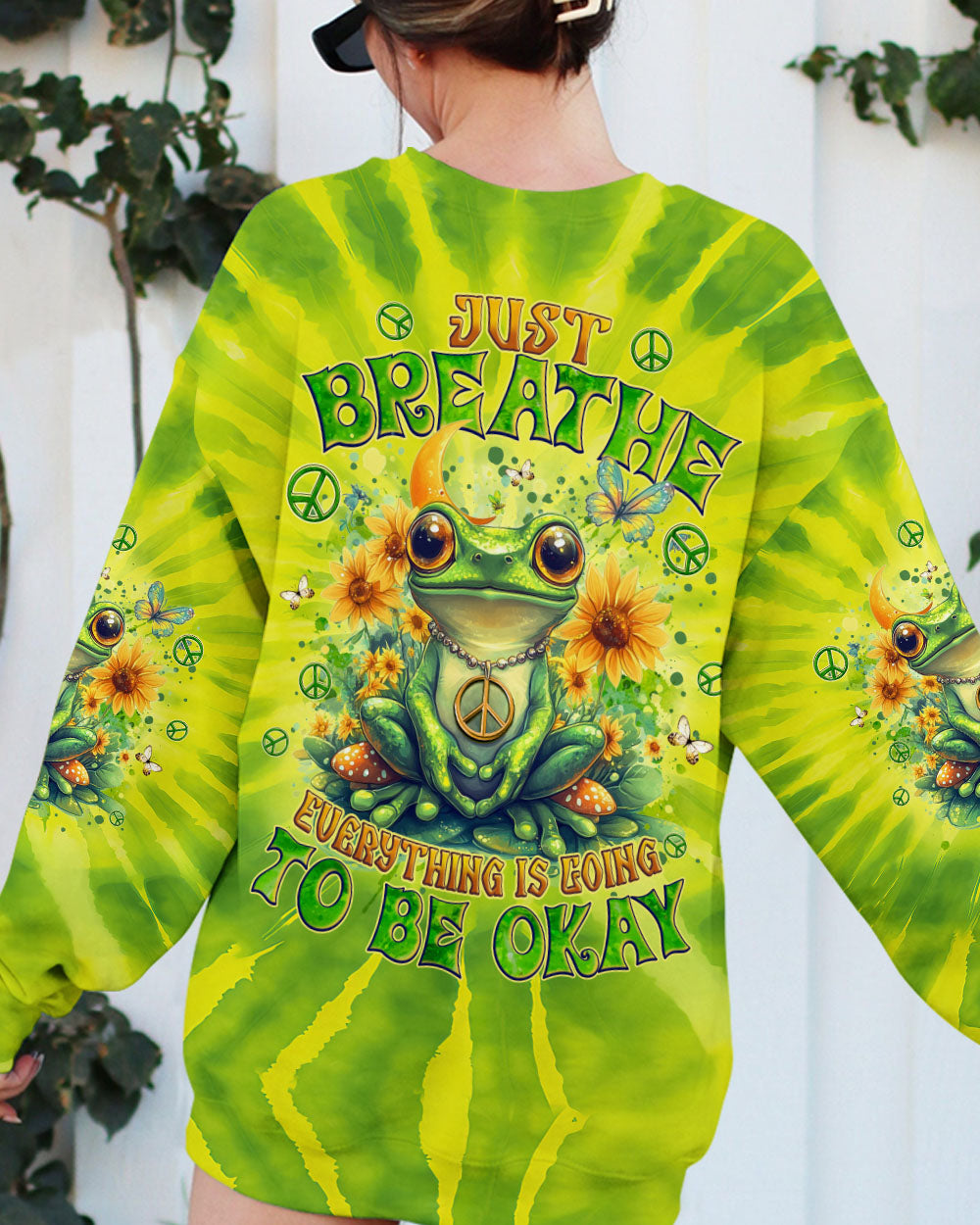 JUST BREATHE FROG TIE DYE ALL OVER PRINT - TYQY2101252