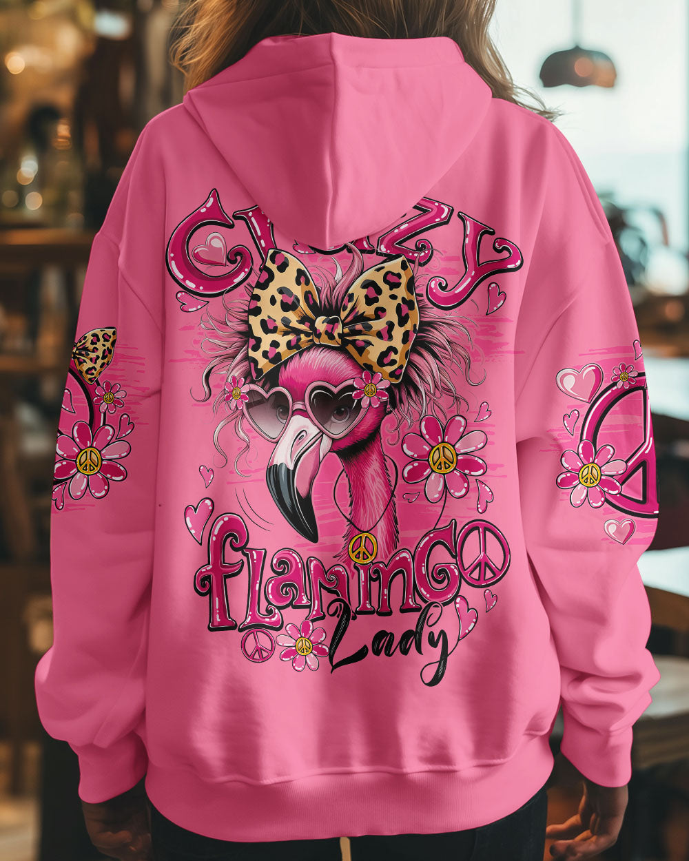 CRAZY FLAMINGO LADY HIPPIE ALL OVER PRINT - TYQY2105253