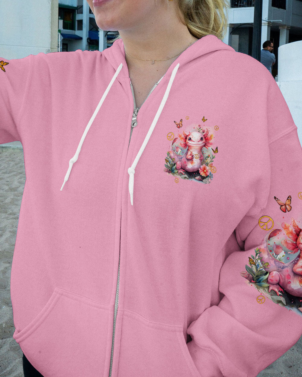 BE YOU THE WORLD WILL ADJUST AXOLOTL ALL OVER PRINT - TYQY2203242