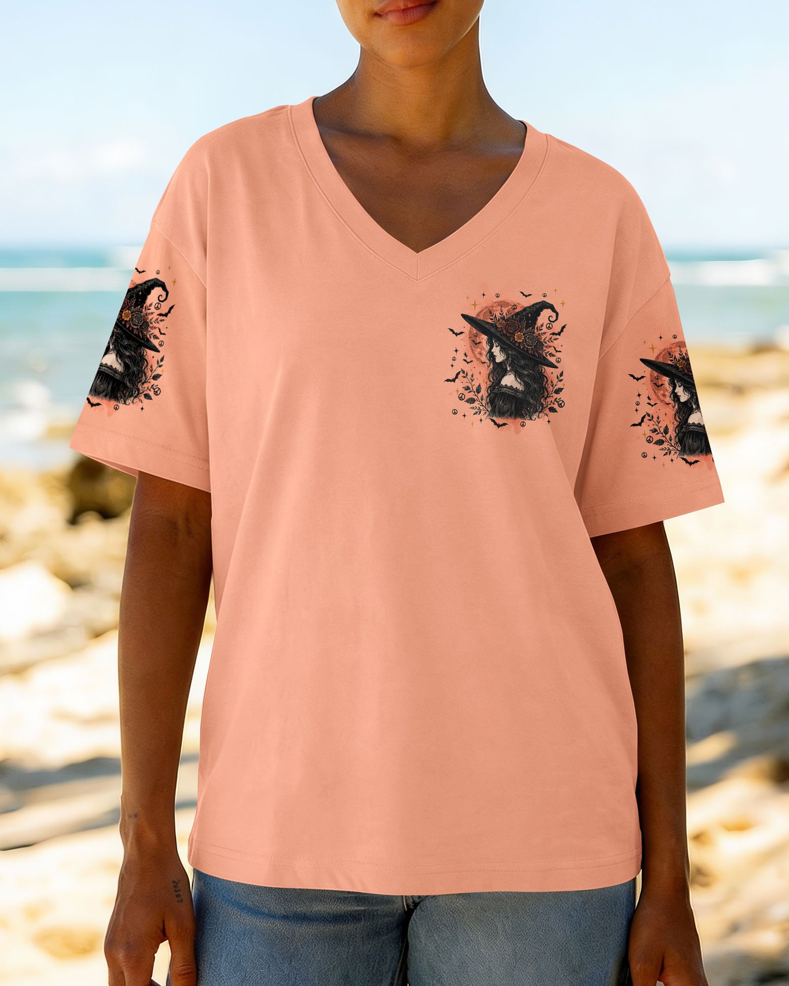 A WEE BIT WICKED HALLOWEEN WITCH ALL OVER PRINT - TYQY2207261