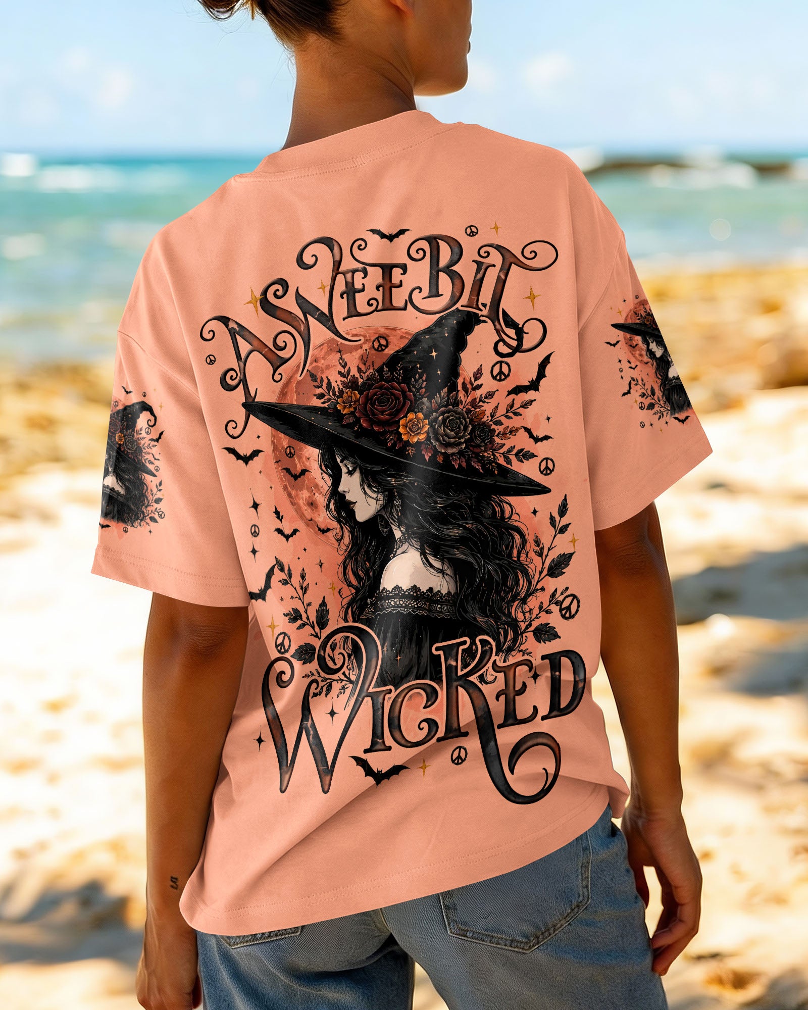 A WEE BIT WICKED HALLOWEEN WITCH ALL OVER PRINT - TYQY2207261
