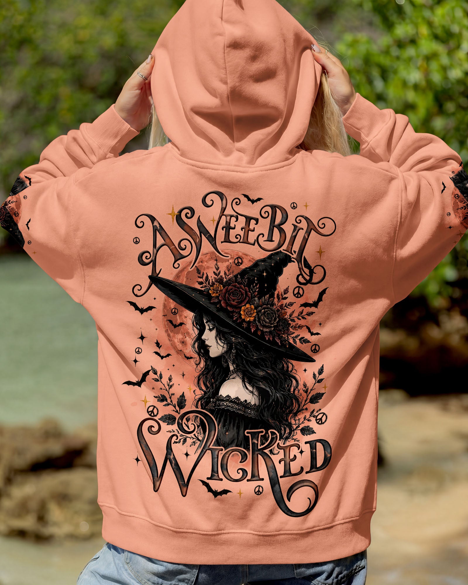 A WEE BIT WICKED HALLOWEEN WITCH ALL OVER PRINT - TYQY2207261