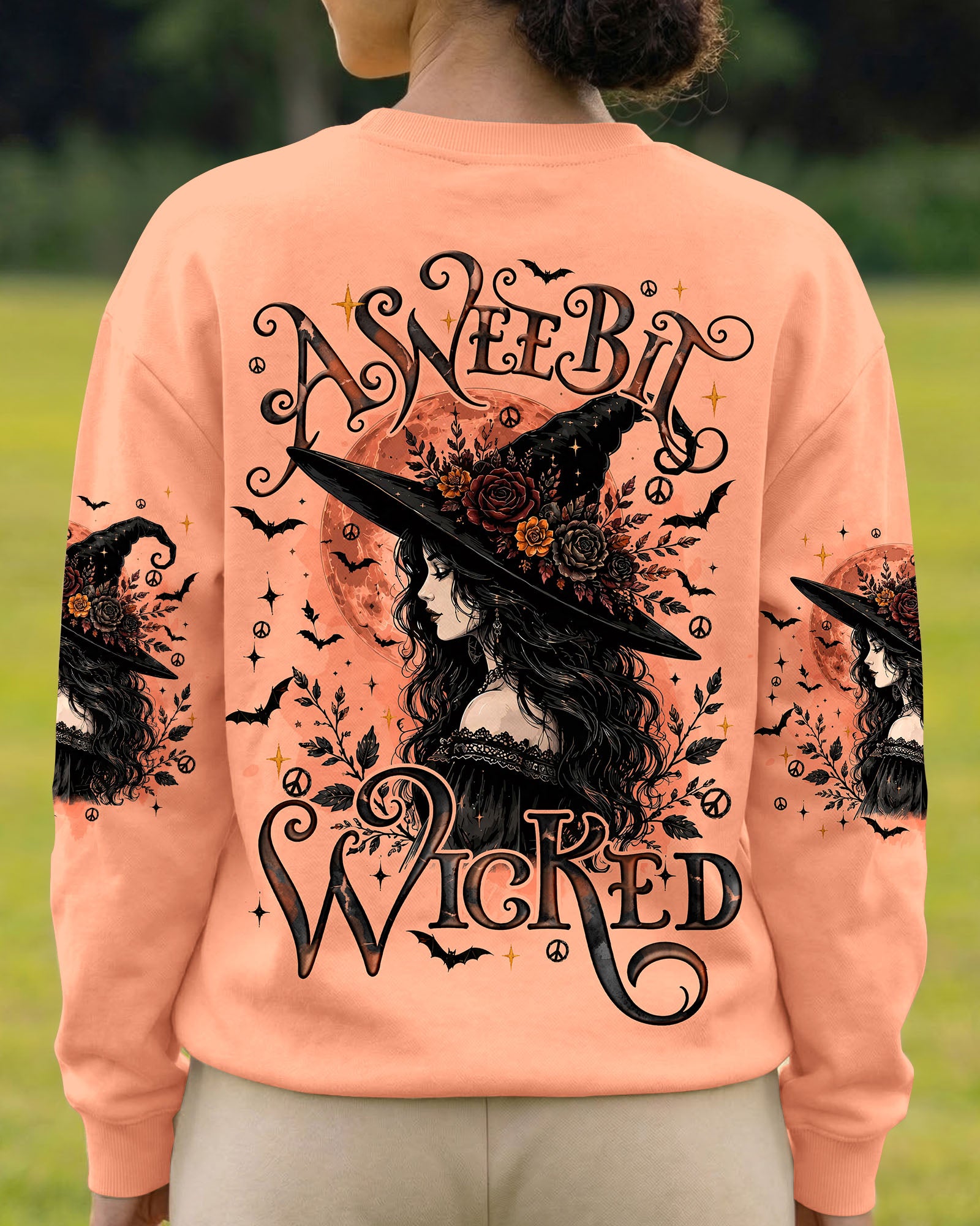 A WEE BIT WICKED HALLOWEEN WITCH ALL OVER PRINT - TYQY2207261