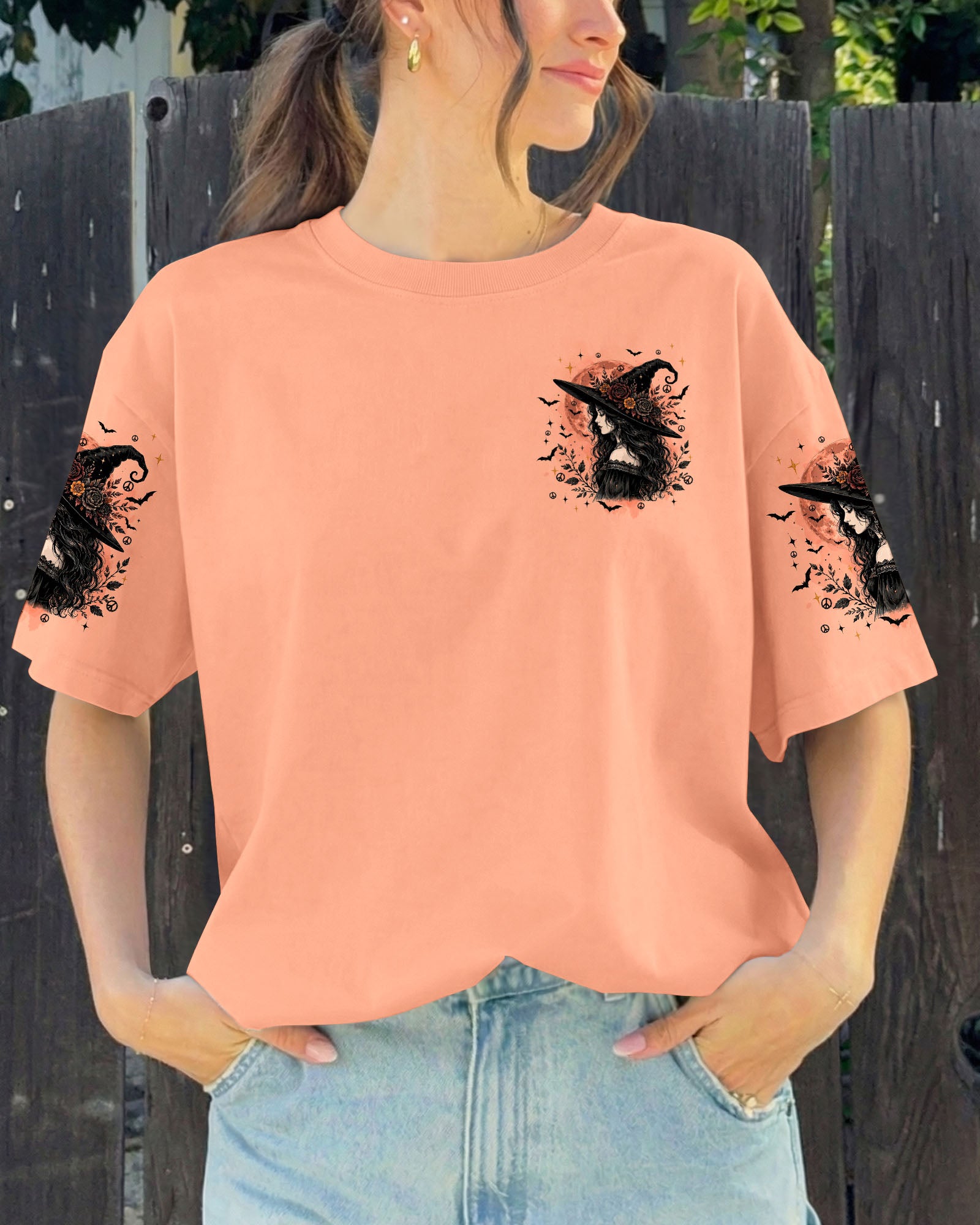 A WEE BIT WICKED HALLOWEEN WITCH ALL OVER PRINT - TYQY2207261