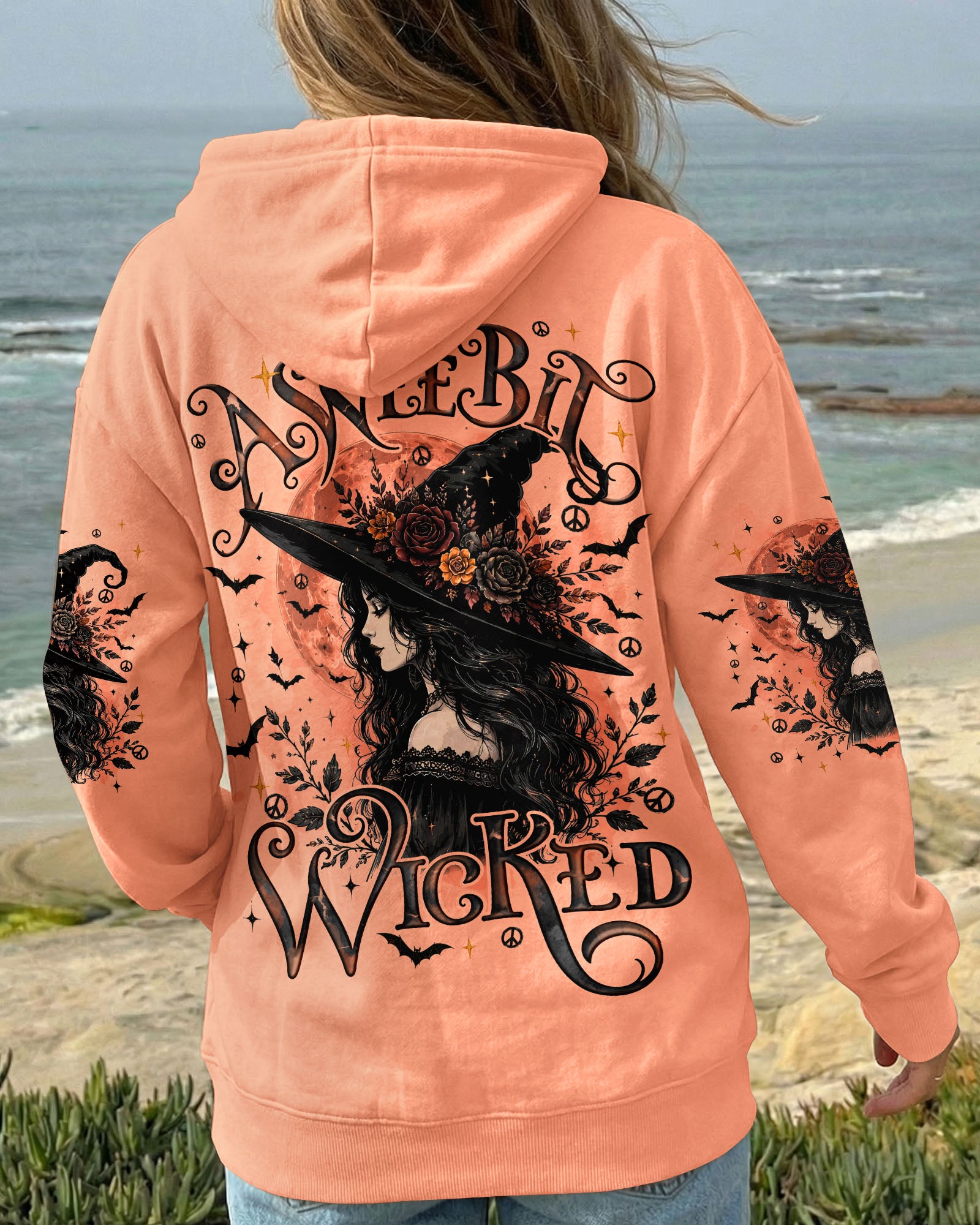 A WEE BIT WICKED HALLOWEEN WITCH ALL OVER PRINT - TYQY2207261