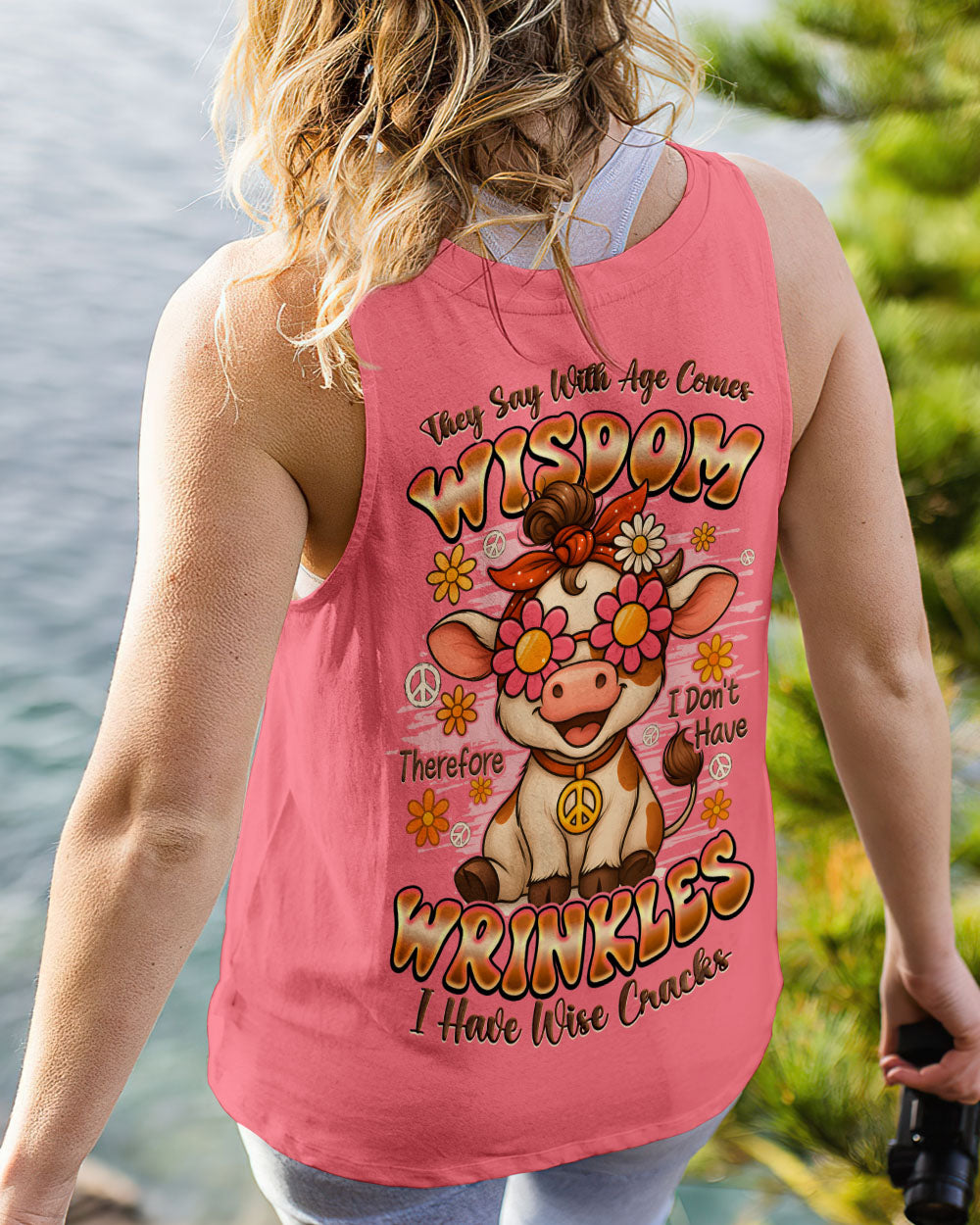 THEY SAY WITH AGE COMES WISDOM COW ALL OVER PRINT - TYQY2209253