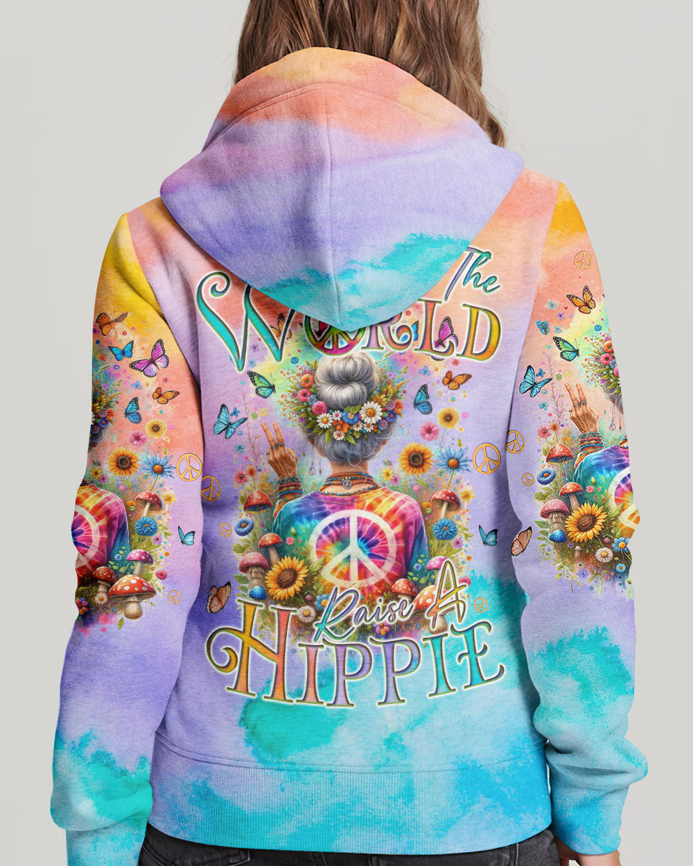 SAVE THE WORLD RAISE A HIPPIE FROG ALL OVER PRINT - TYQY2303233