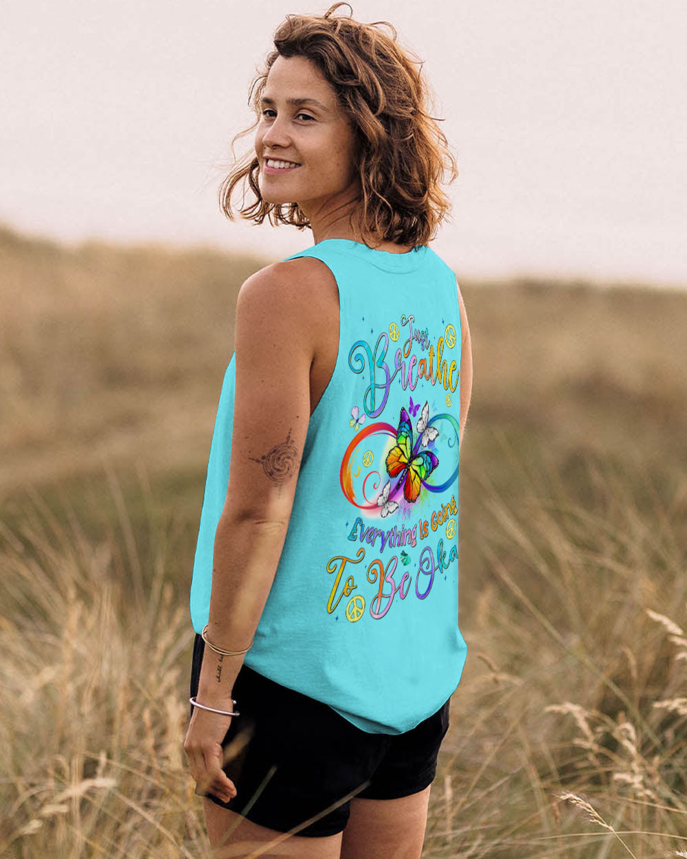 JUST BREATHE BUTTERFLIES INFINITY ALL OVER PRINT - TYQY2404242