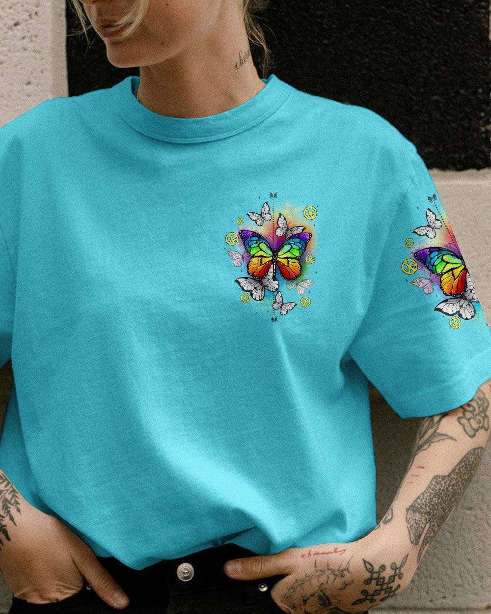 JUST BREATHE BUTTERFLIES INFINITY ALL OVER PRINT - TYQY2404242