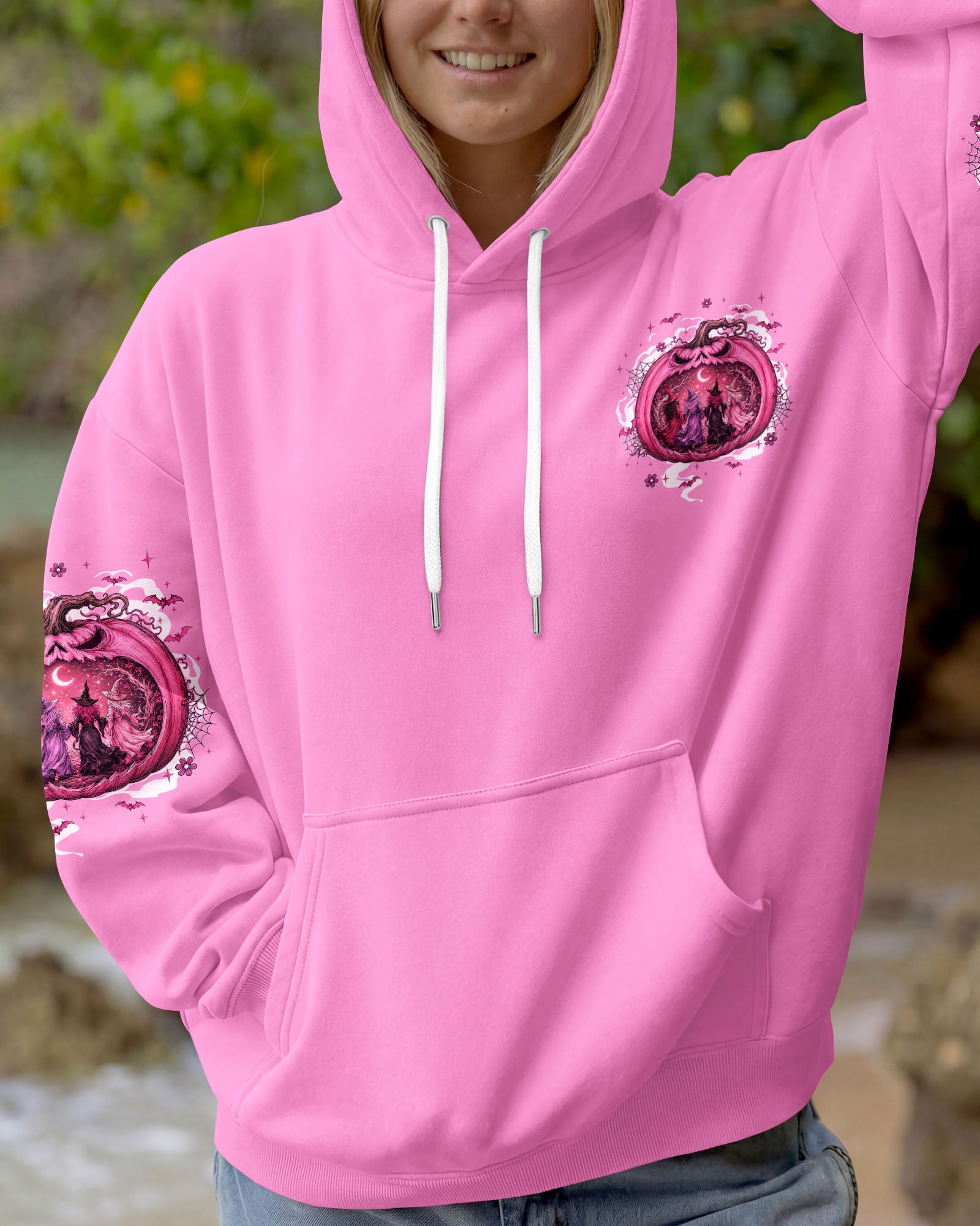 GIRLS WILL BE GIRLS HALLOWEEN WITCH ALL OVER PRINT - TYQY2407263