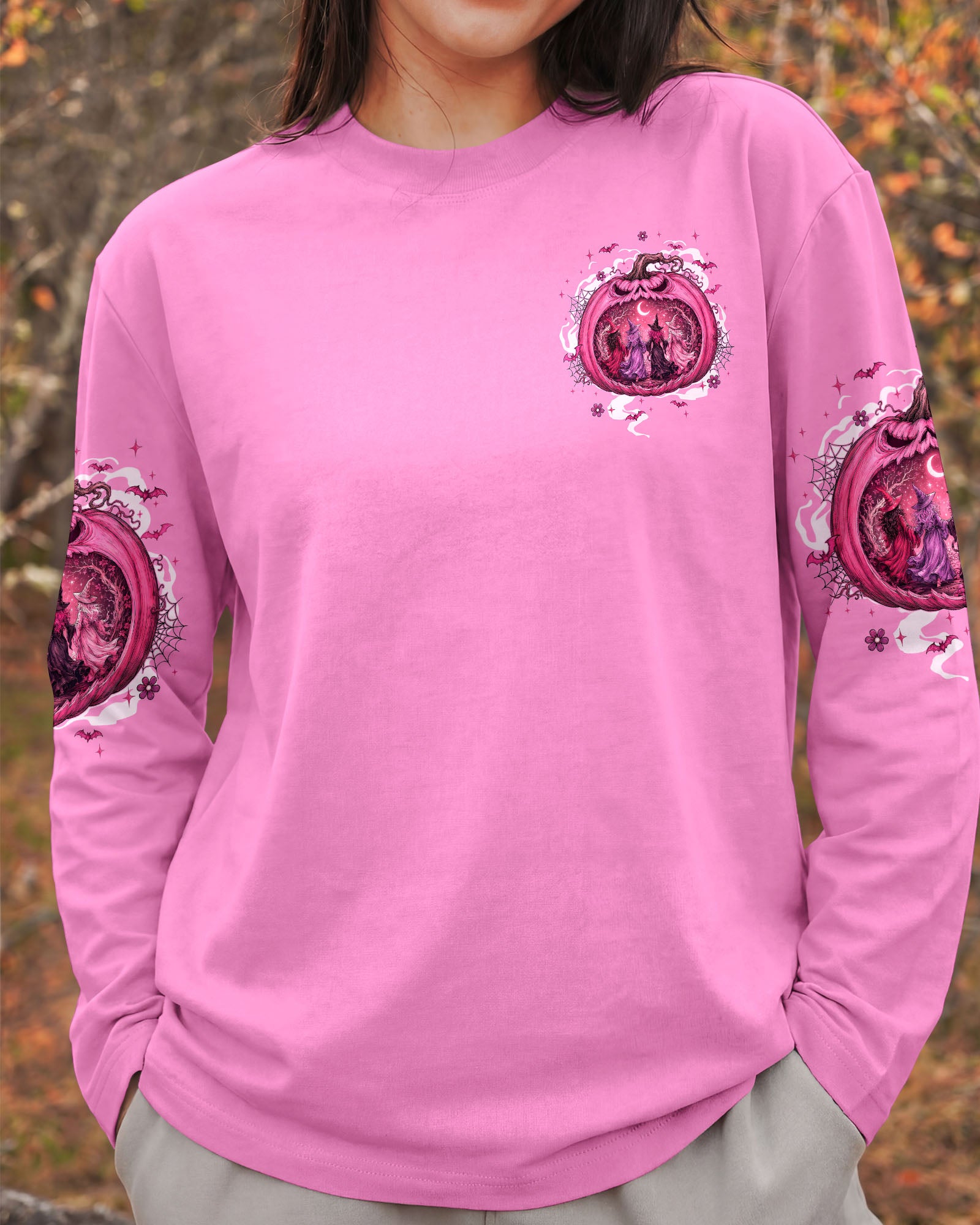 GIRLS WILL BE GIRLS HALLOWEEN WITCH ALL OVER PRINT - TYQY2407263