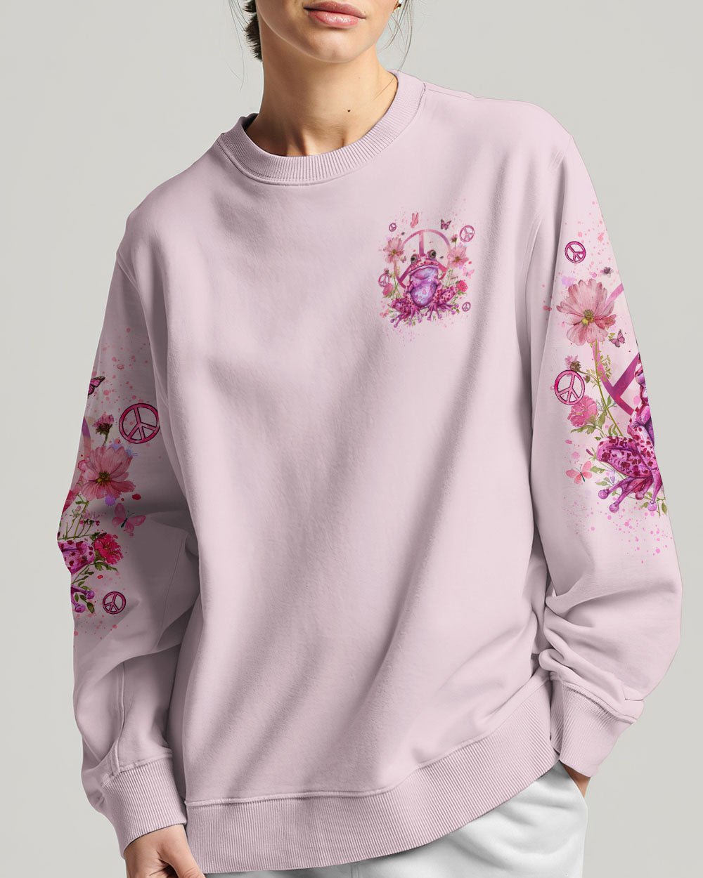 BE YOU THE WORLD WILL ADJUST FROG ALL OVER PRINT - TYQY2602242