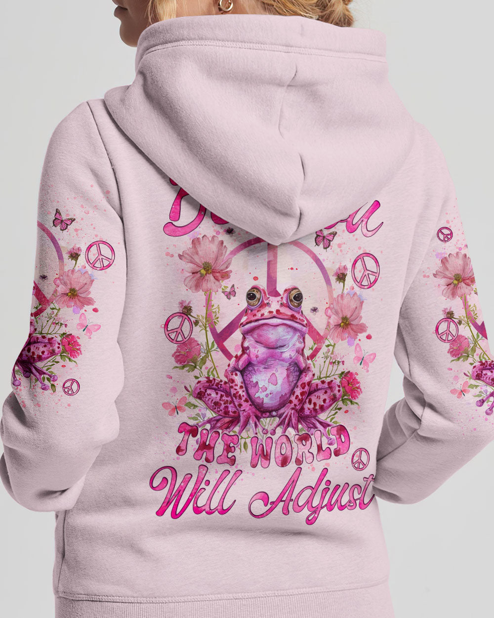 BE YOU THE WORLD WILL ADJUST FROG ALL OVER PRINT - TYQY2602242