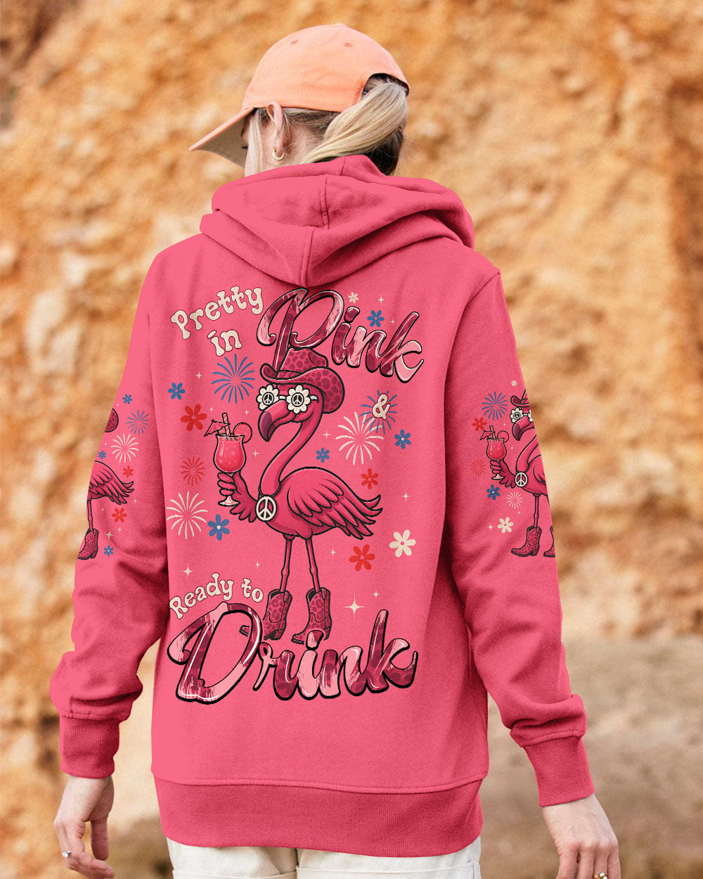 PRETTY IN PINK FLAMINGO COWBOY ALL OVER PRINT - TYQY2605251