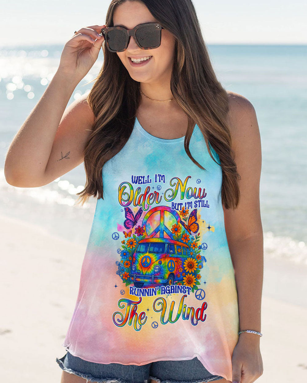 RUNNING AGAINST THE WIND CAR TIE DYE ALL OVER PRINT - TYQY2605254
