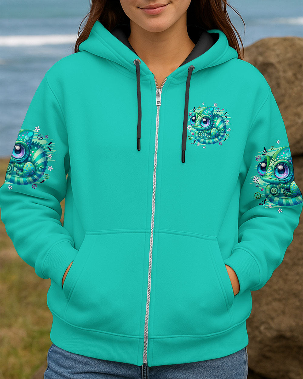 BE YOU THE WORLD WILL ADJUST CHAMELEON ALL OVER PRINT - TYQY2609253