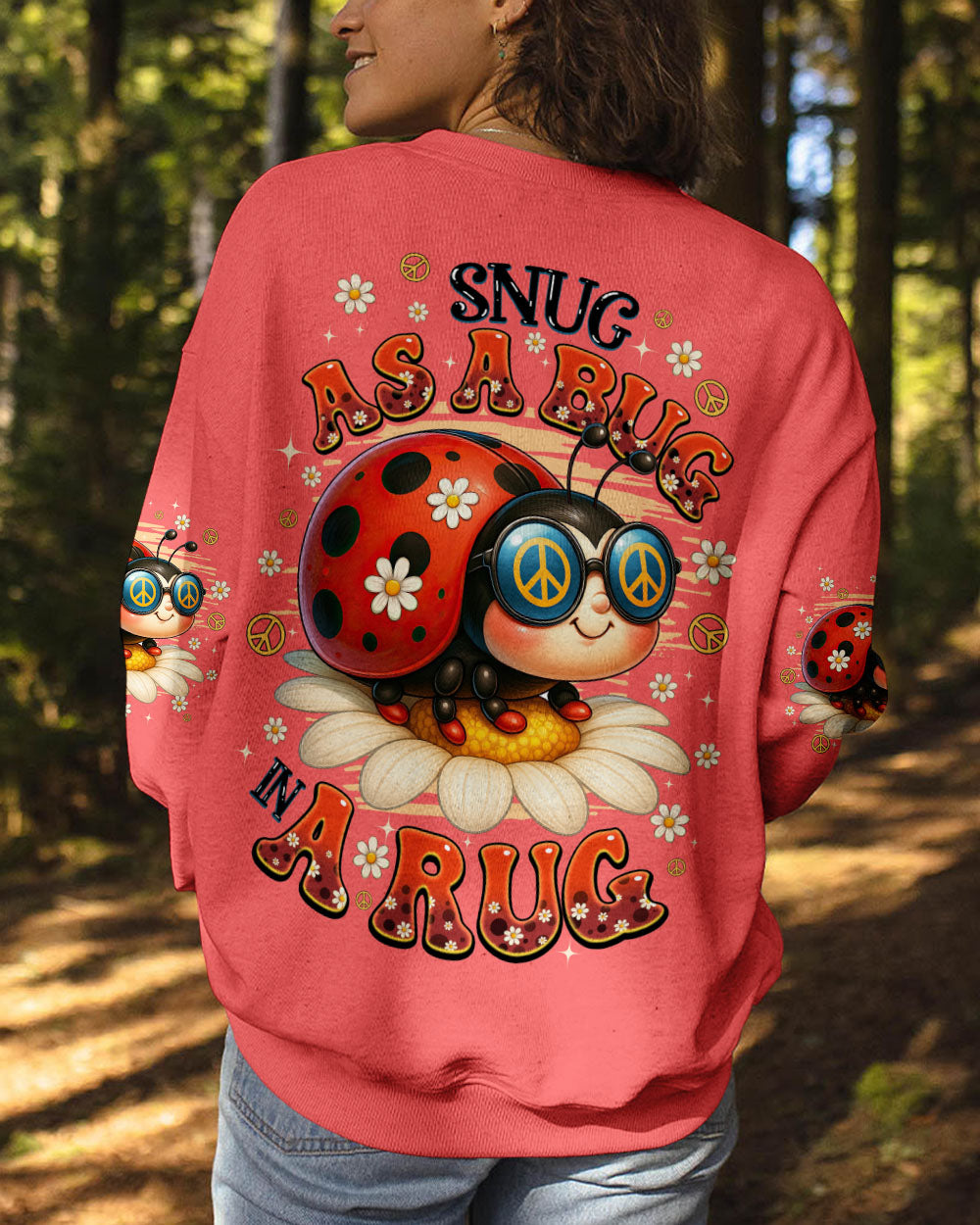 SNUG AS A BUG IN A RUG LADYBUG ALL OVER PRINT - TYQY2706251