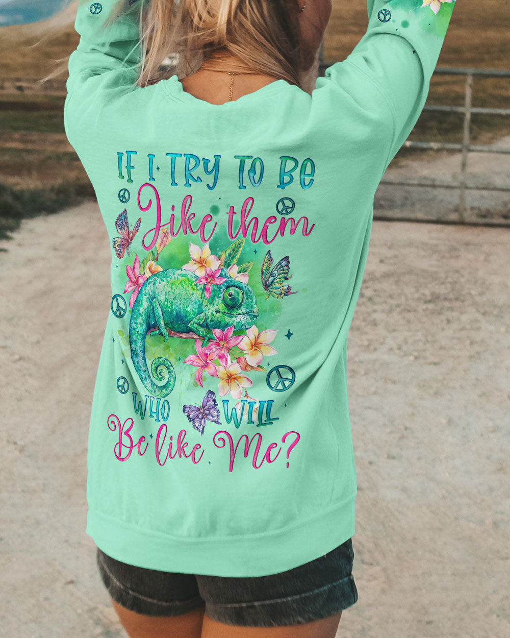 WHO WILL BE LIKE ME CHAMELEON ALL OVER PRINT - TYQY2903245
