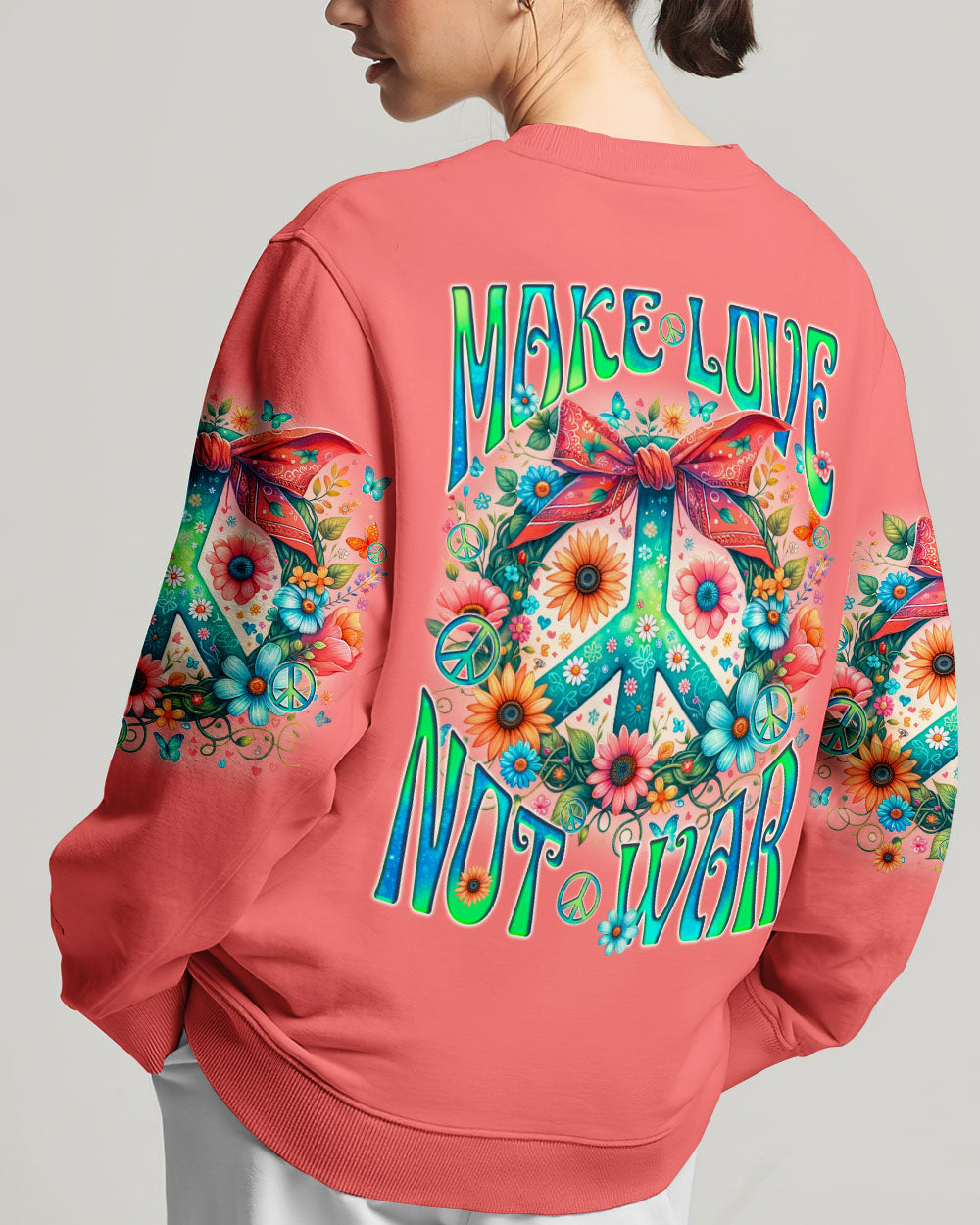 MAKE LOVE NOT WAR PEACE ALL OVER PRINT - TYQY2905245