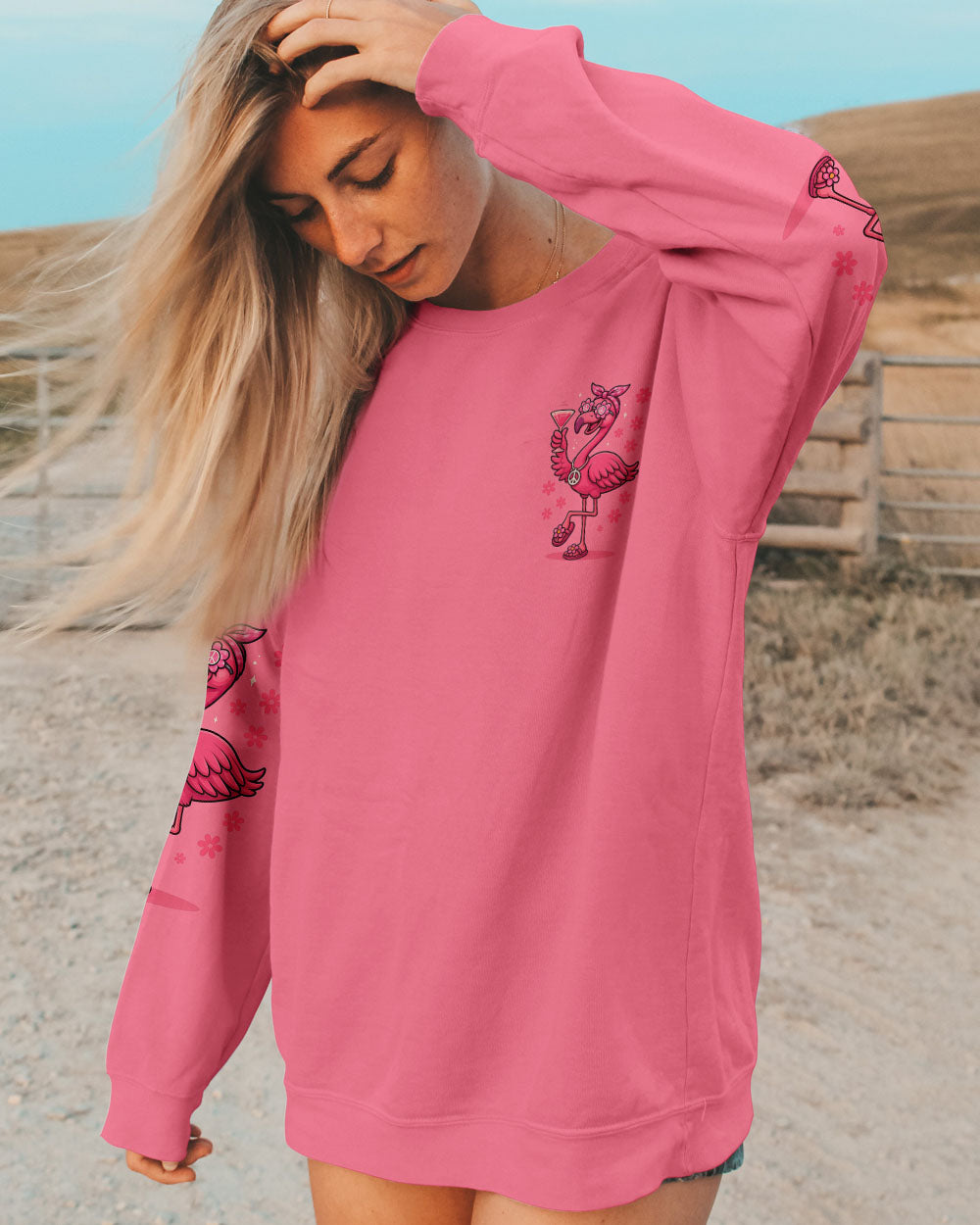 BE YOURSELF FLAMINGO ALL OVER PRINT - TYQY2905252