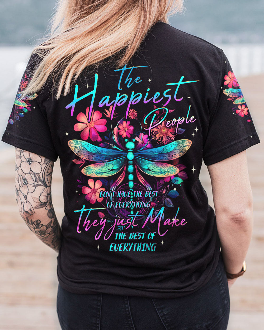 THE HAPPIEST PEOPLE ALL OVER PRINT - TYQY2908231