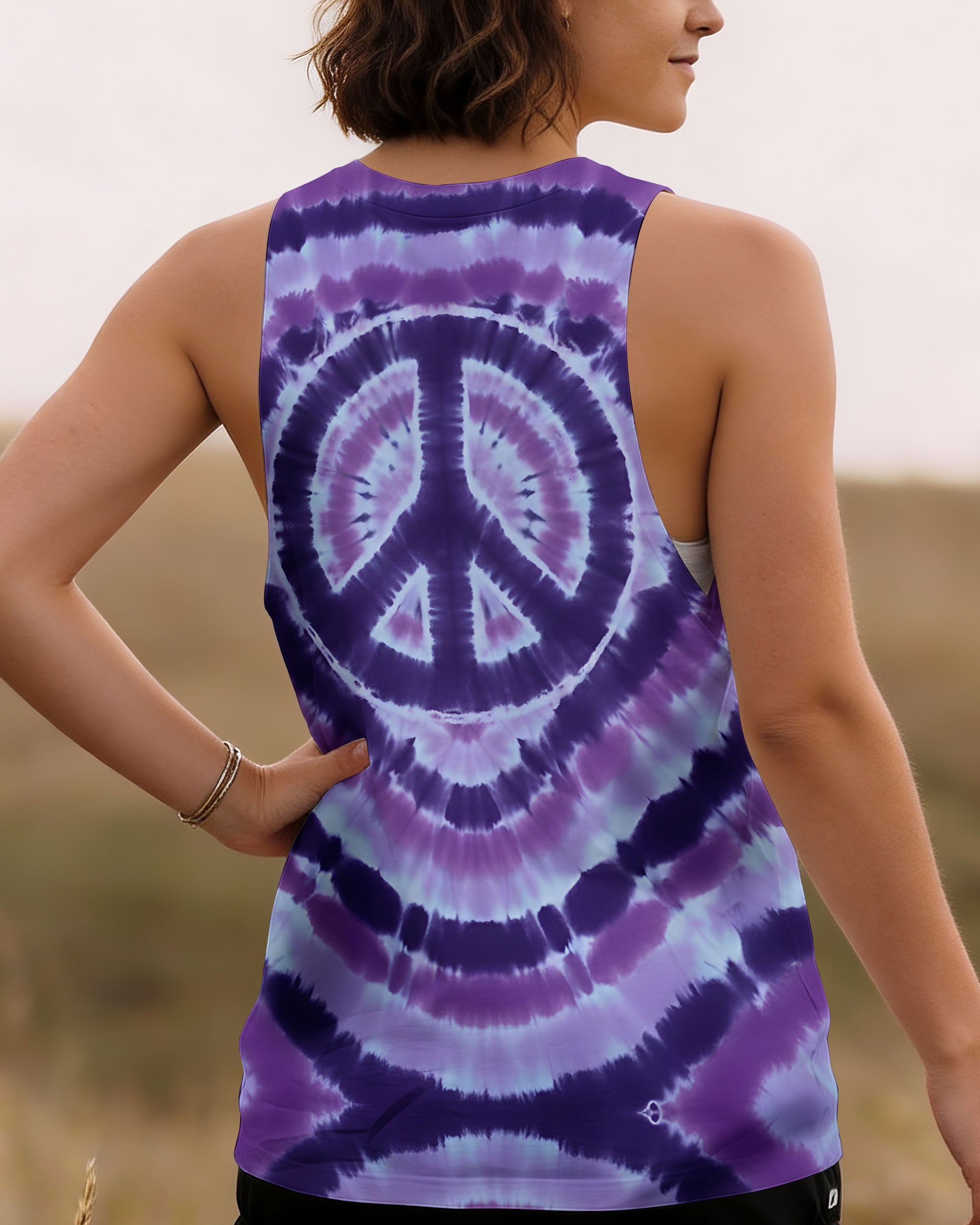 PEACE VIOLET ALL OVER PRINT - TYQY2912252