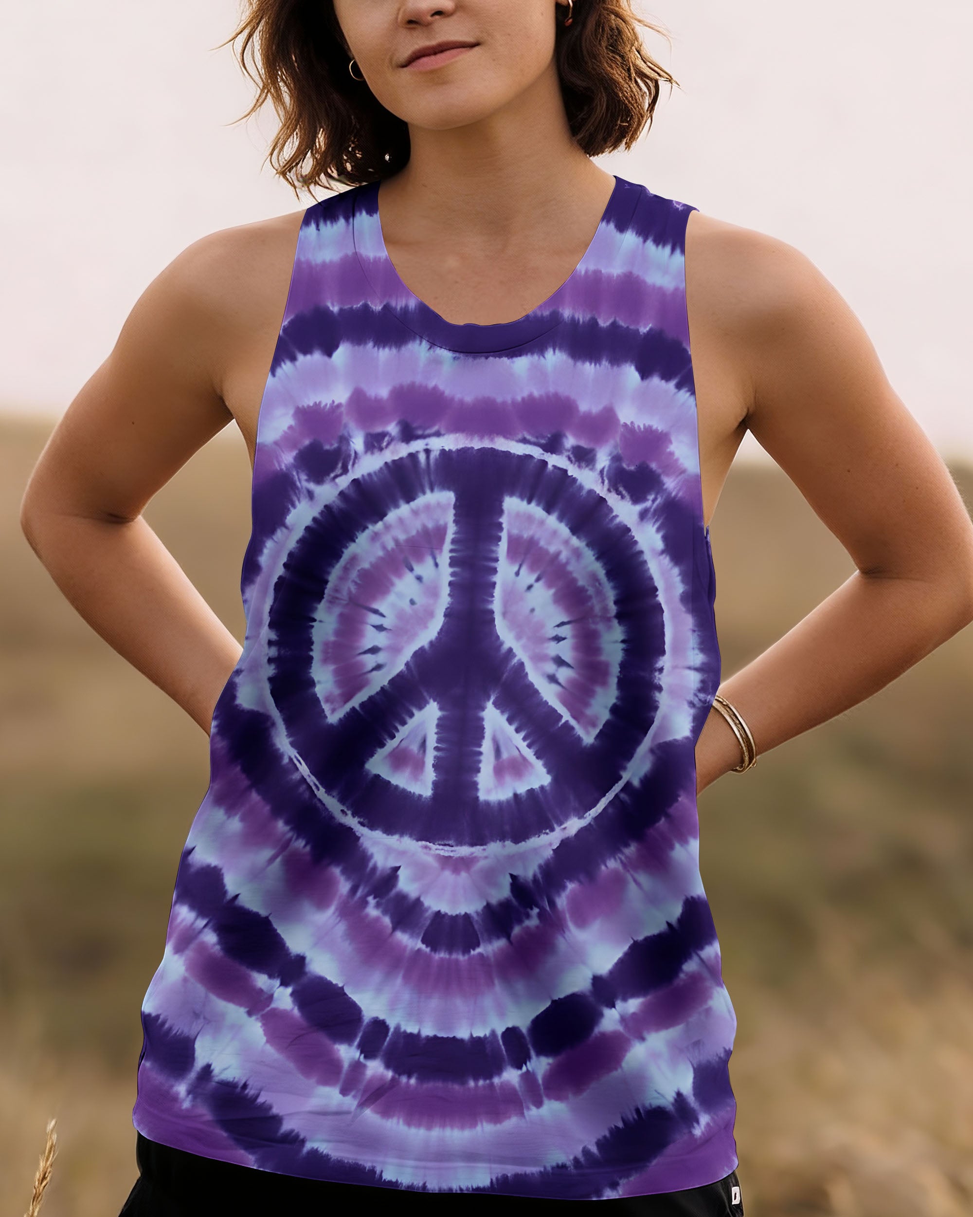 PEACE VIOLET ALL OVER PRINT - TYQY2912252