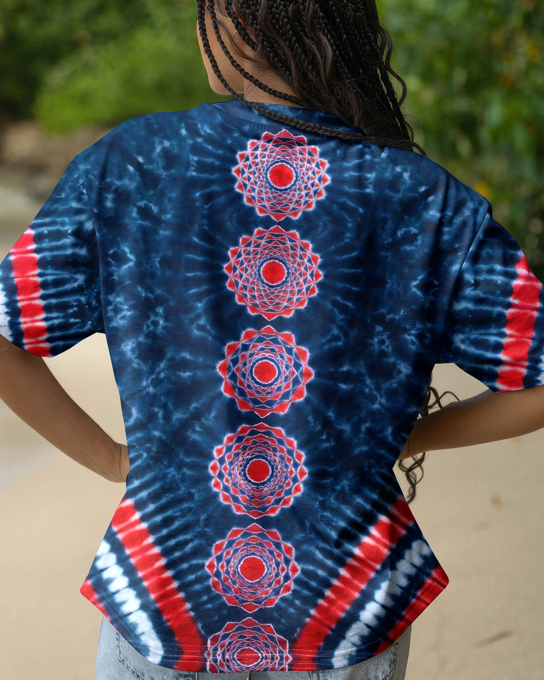 RED WHITE BLUE HARMONY ALL OVER PRINT - TYQY3003262