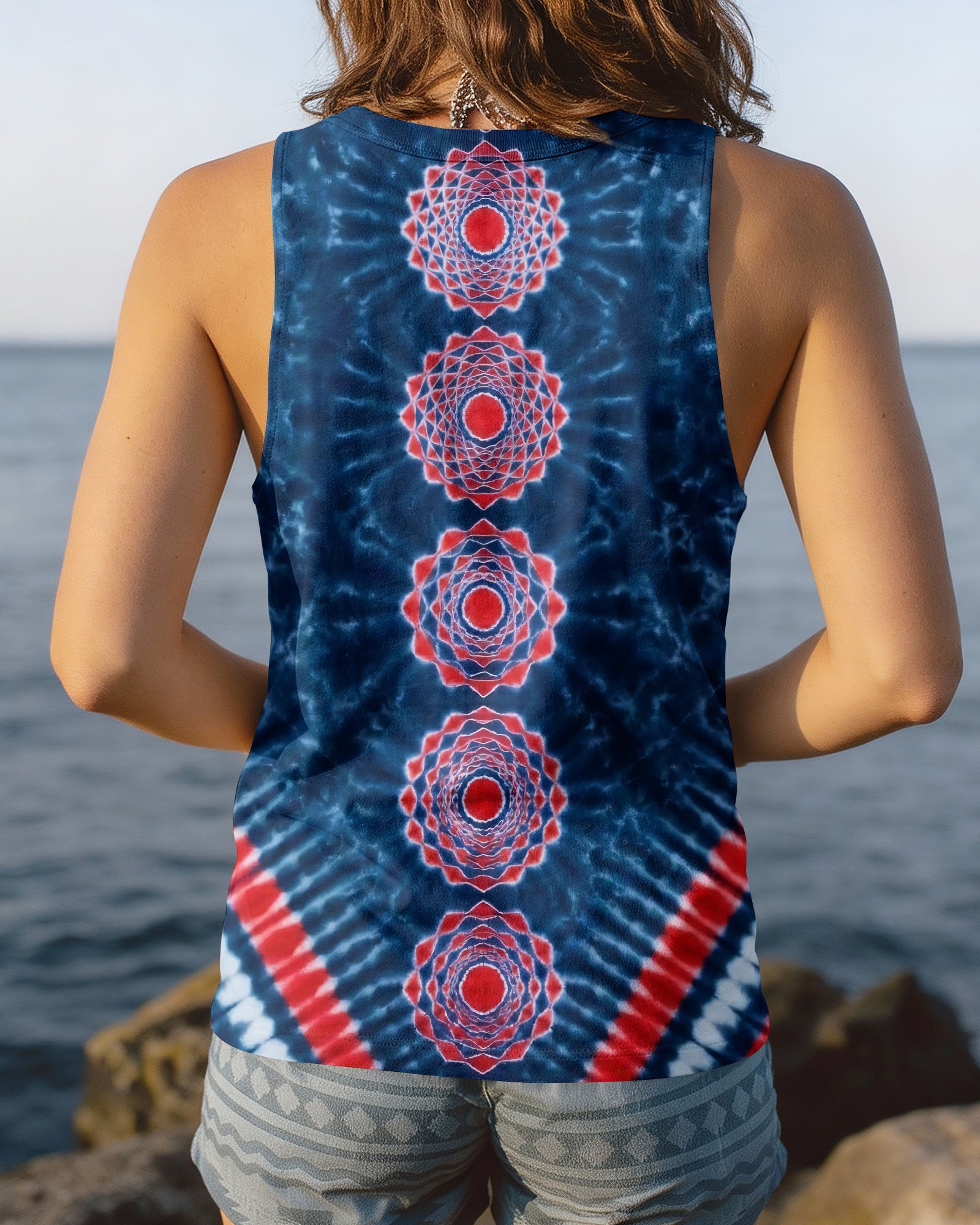 RED WHITE BLUE HARMONY ALL OVER PRINT - TYQY3003262