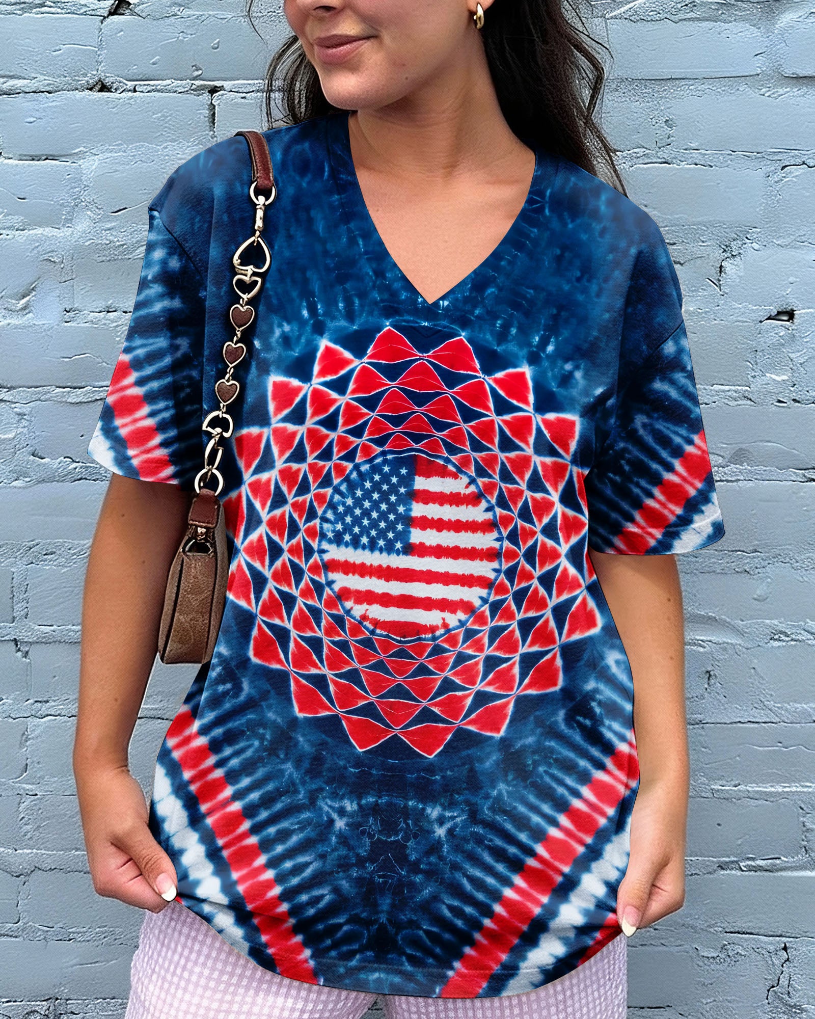 RED WHITE BLUE HARMONY ALL OVER PRINT - TYQY3003262