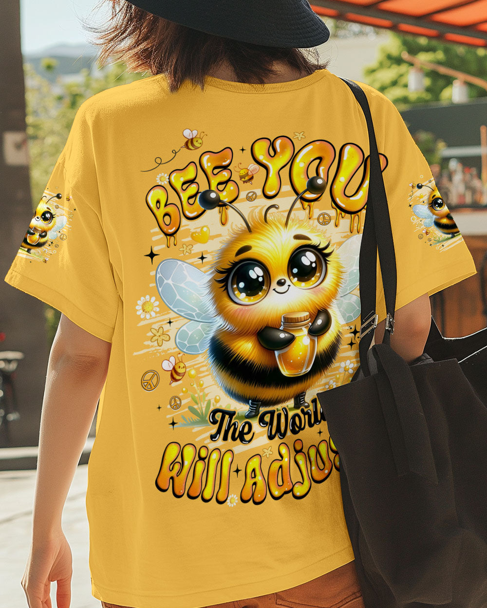 BEE YOU THE WORLD WILL ADJUST ALL OVER PRINT - TYQY3009251