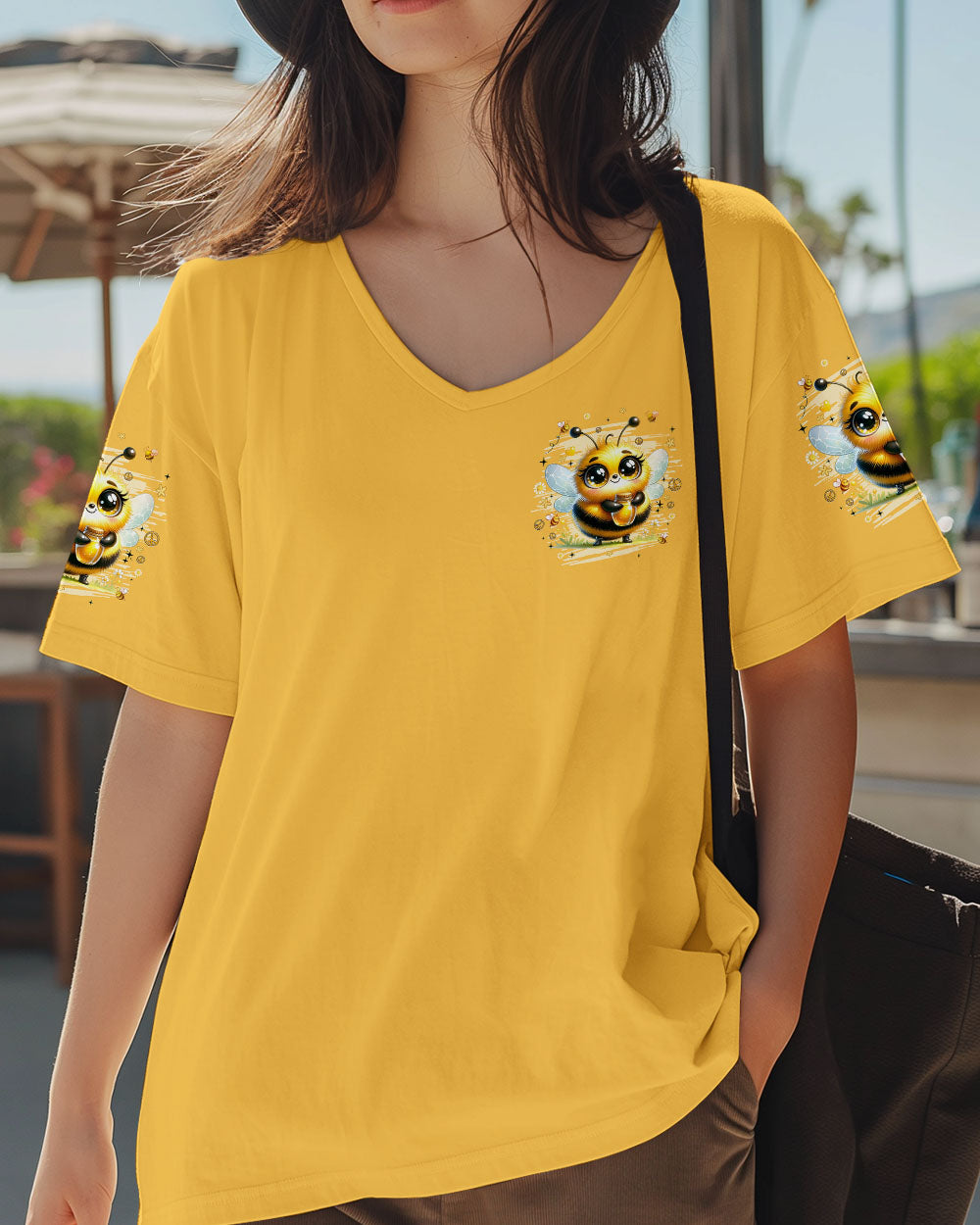 BEE YOU THE WORLD WILL ADJUST ALL OVER PRINT - TYQY3009251