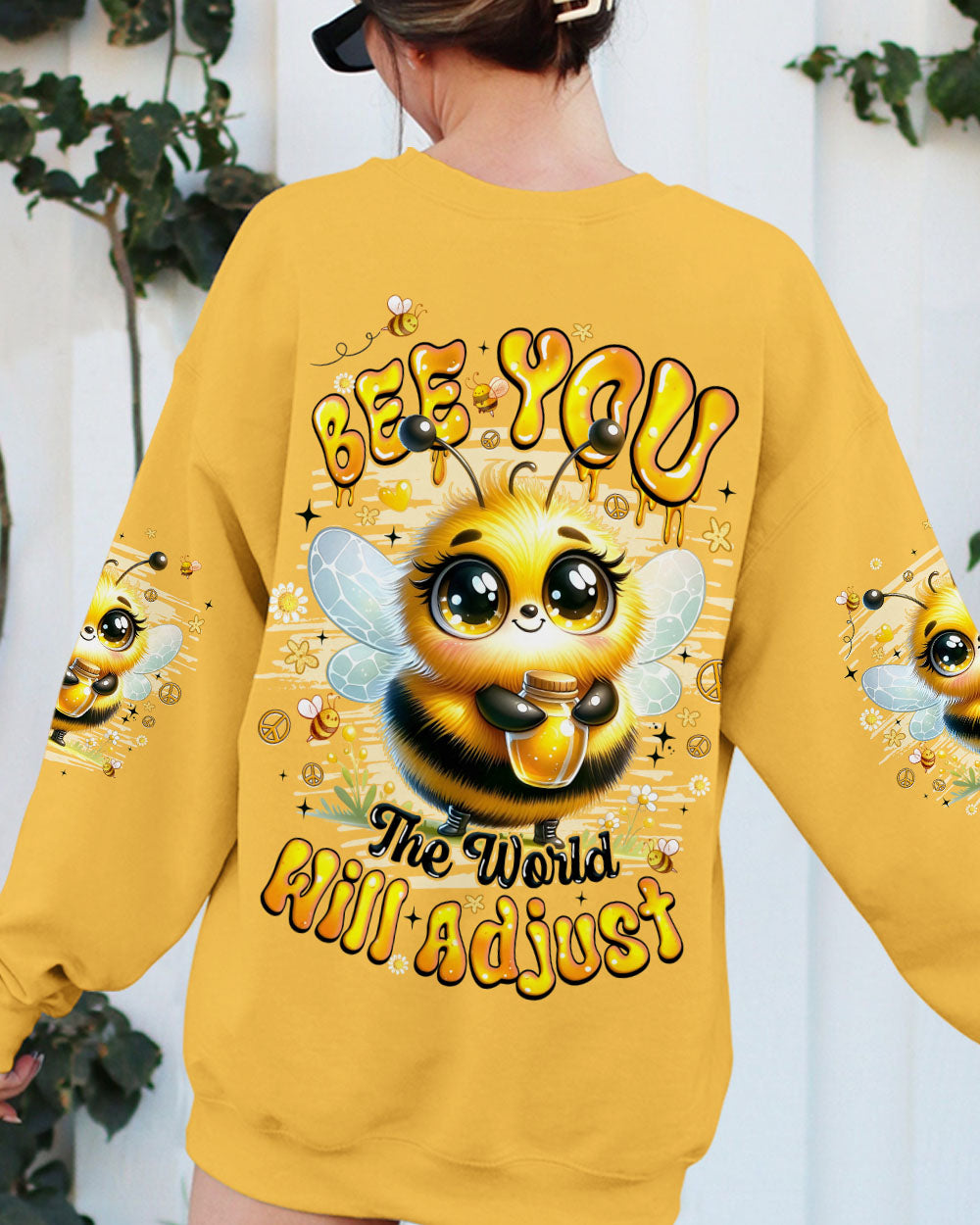 BEE YOU THE WORLD WILL ADJUST ALL OVER PRINT - TYQY3009251