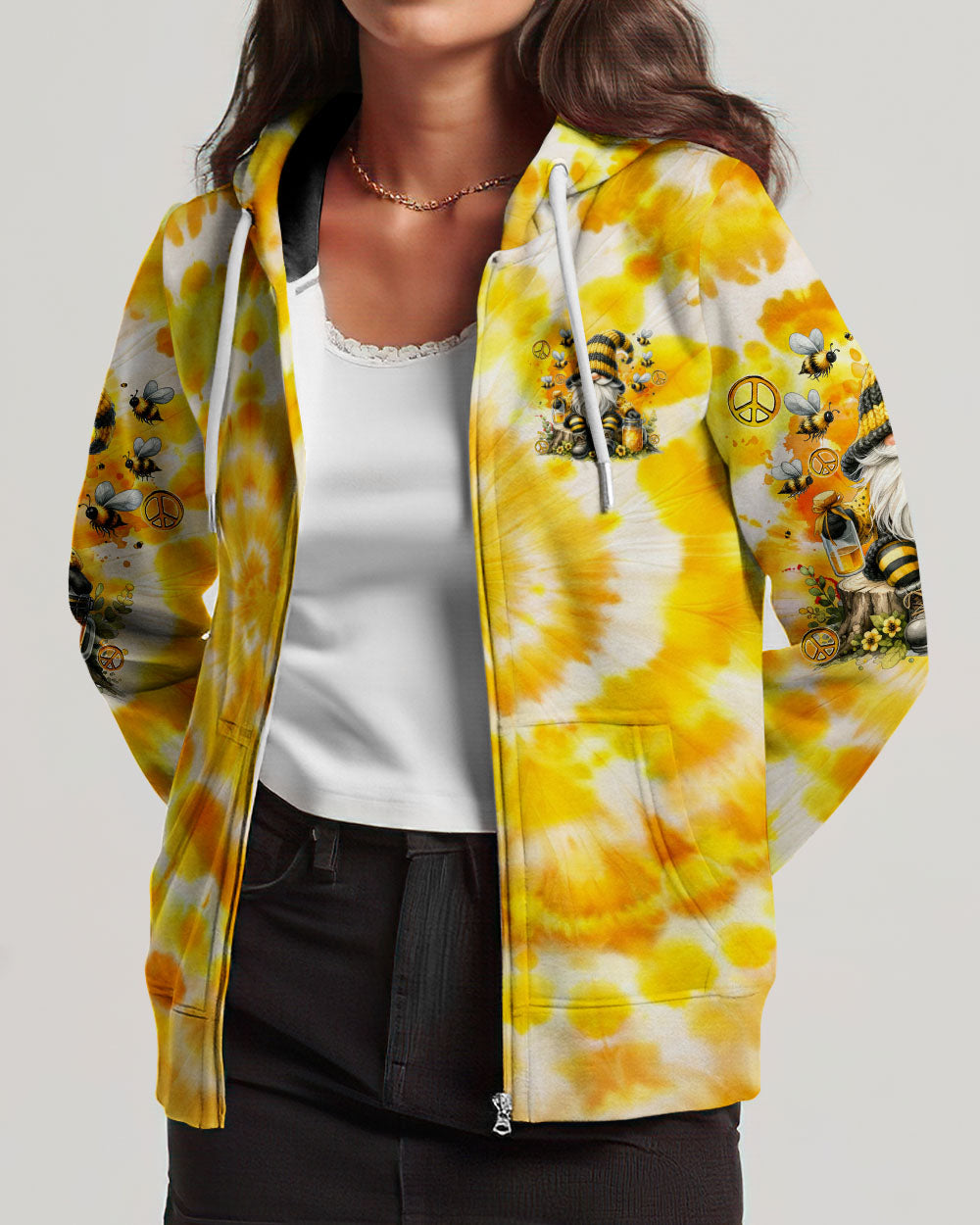 BEE KIND GNOMIE TIE DYE ALL OVER PRINT - TYQY3101244