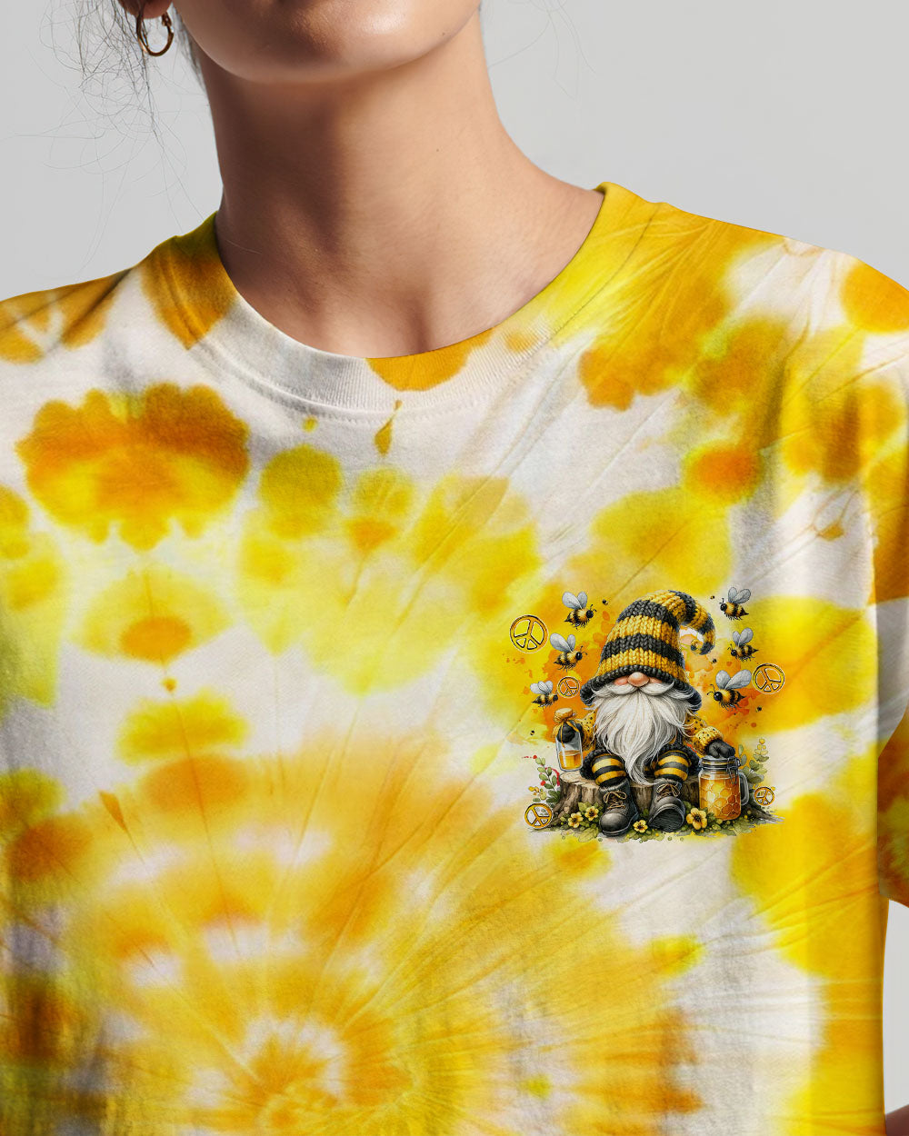 BEE KIND GNOMIE TIE DYE ALL OVER PRINT - TYQY3101244