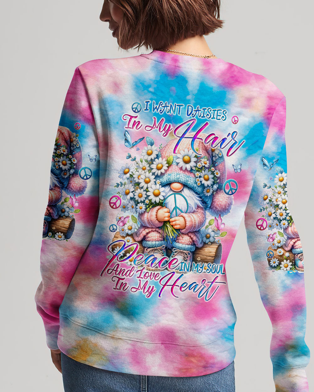 I WANT DAISIES IN MY HAIR GNOMIE ALL OVER PRINT - TYQY3101245