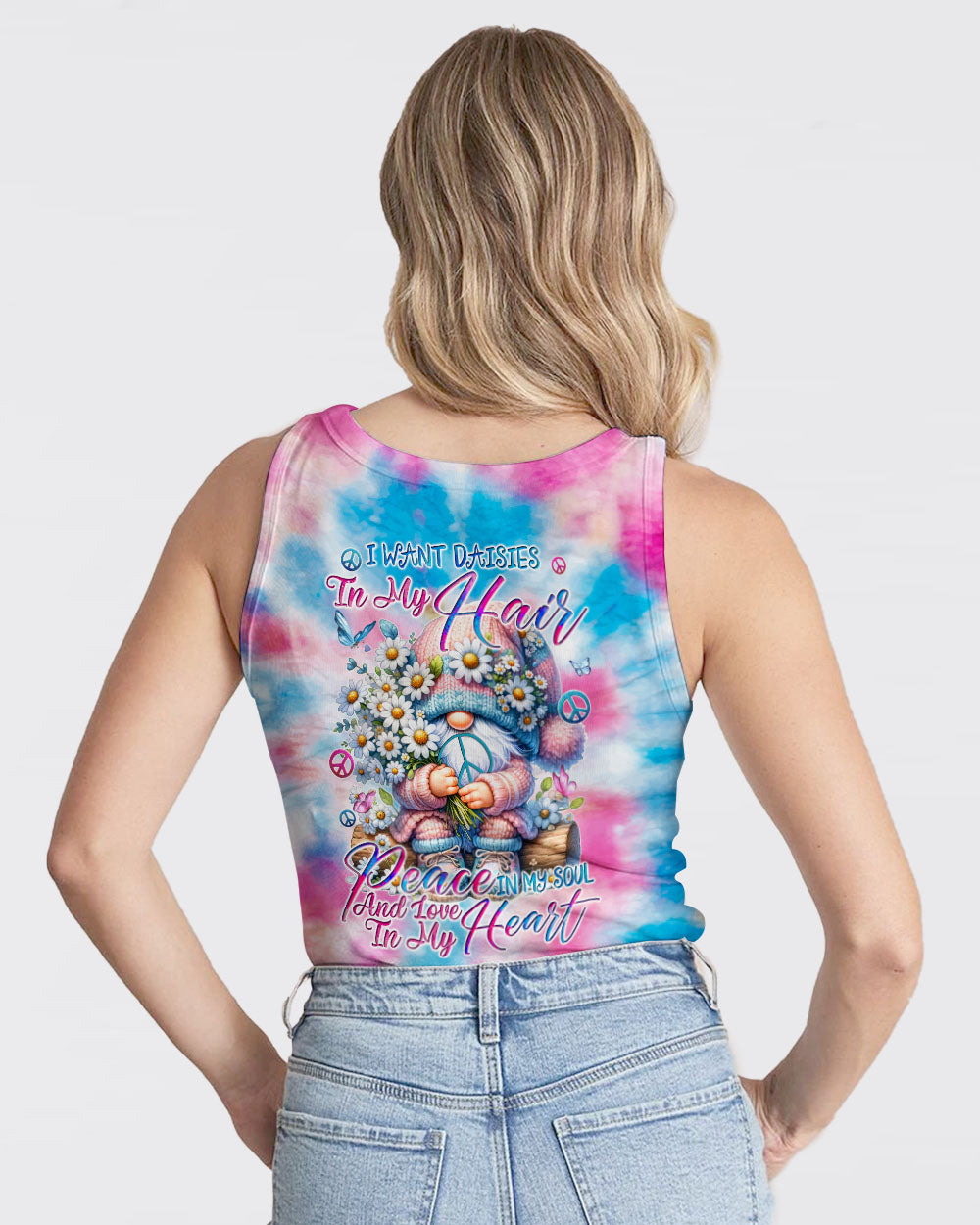 I WANT DAISIES IN MY HAIR GNOMIE ALL OVER PRINT - TYQY3101245