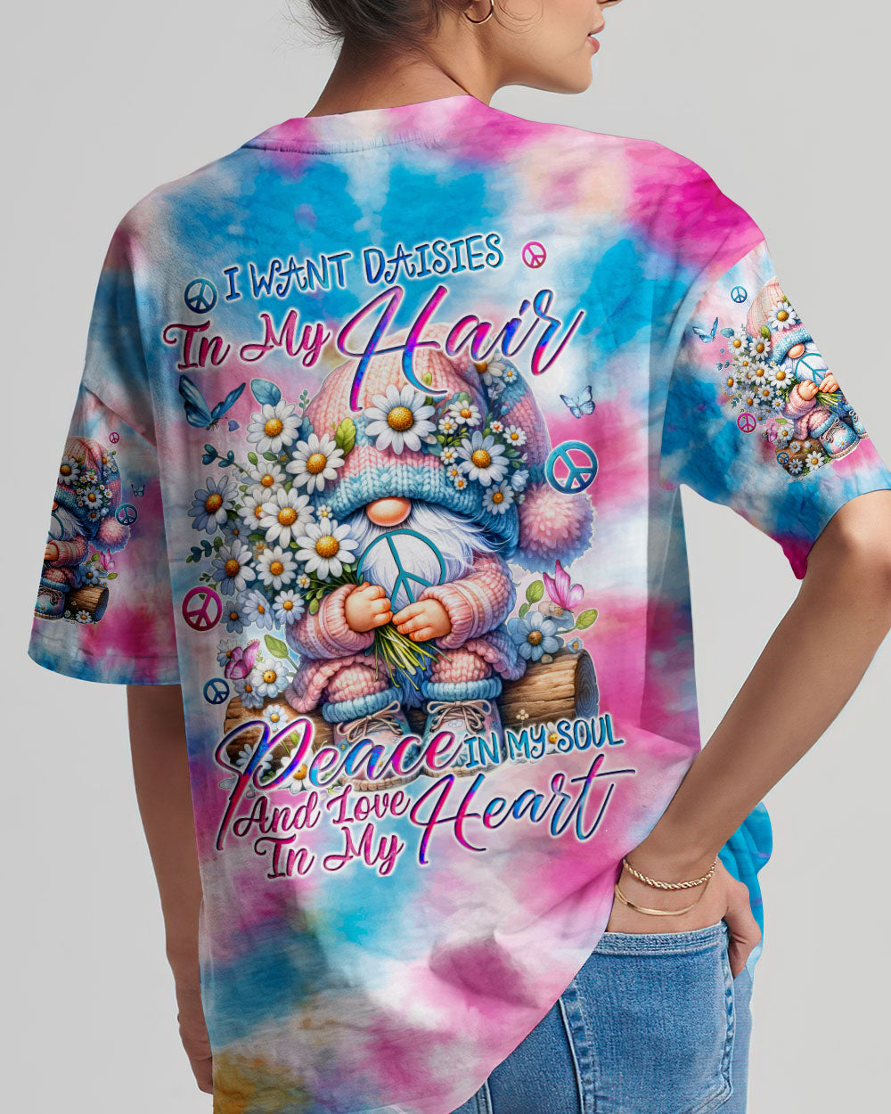 I WANT DAISIES IN MY HAIR GNOMIE ALL OVER PRINT - TYQY3101245