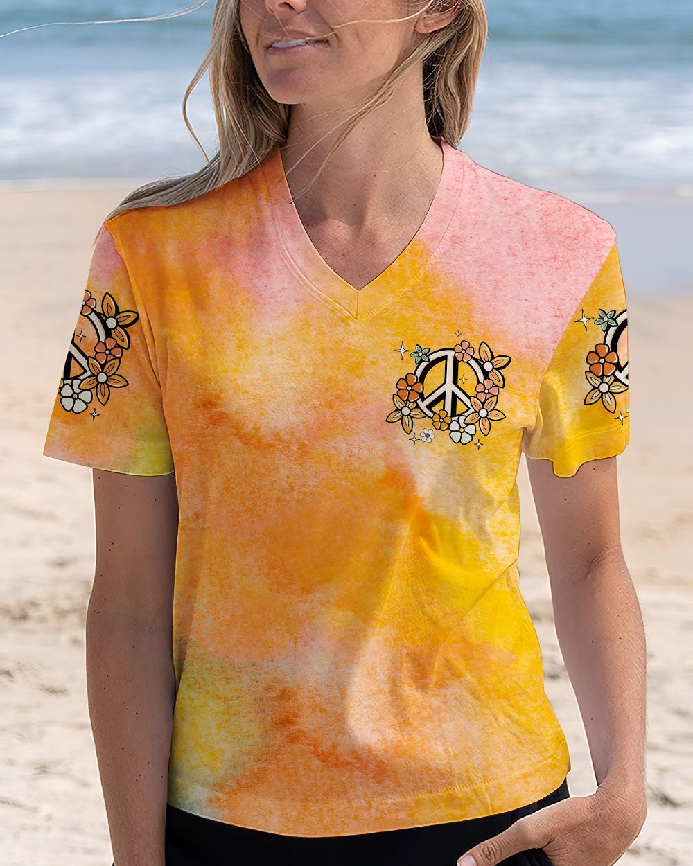LOVE PEACE VINTAGE ALL OVER PRINT - TYQY3110242