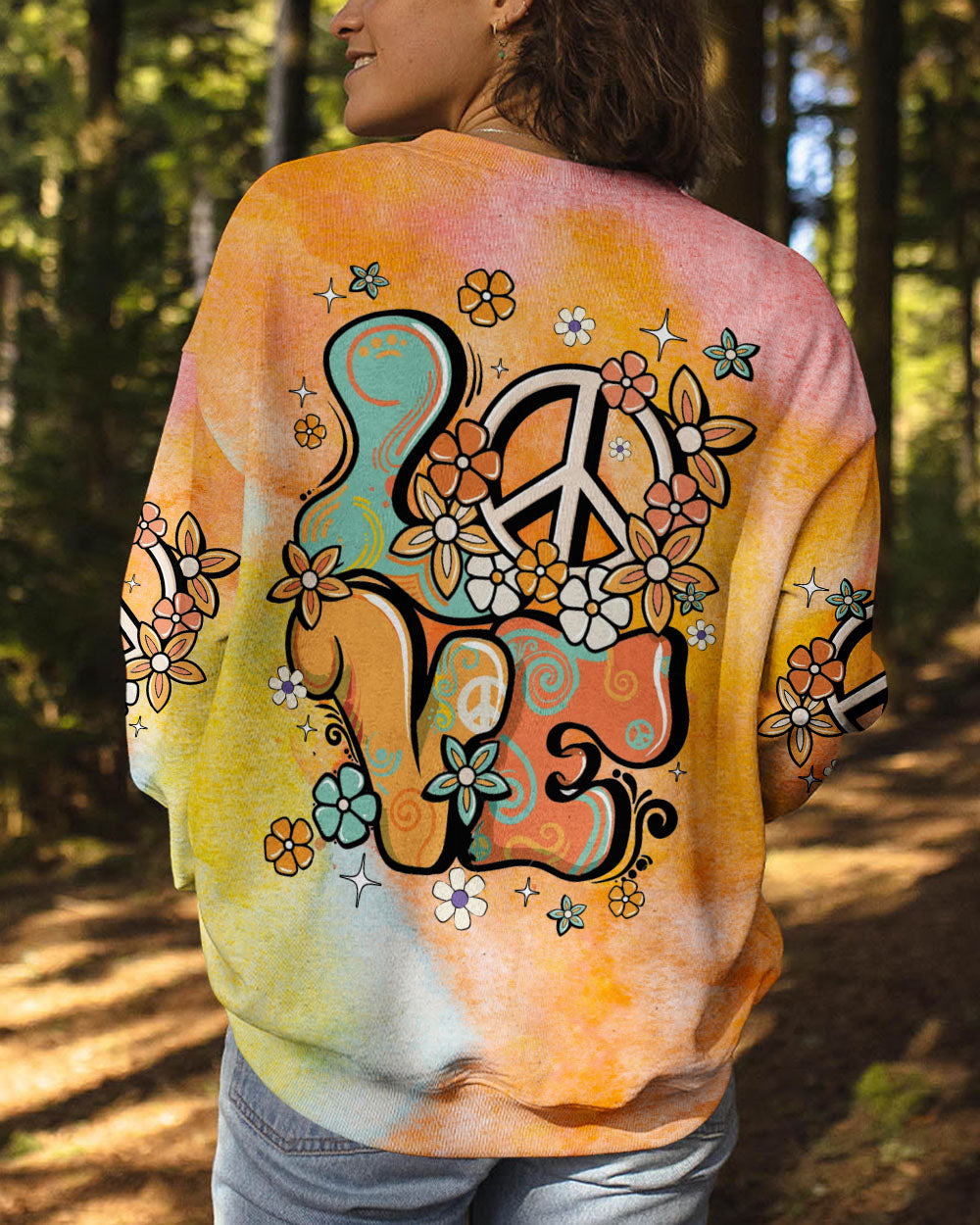 LOVE PEACE VINTAGE ALL OVER PRINT - TYQY3110242