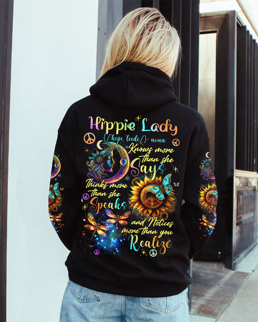 HIPPIE LADY ALL OVER PRINT - TYTD0103242