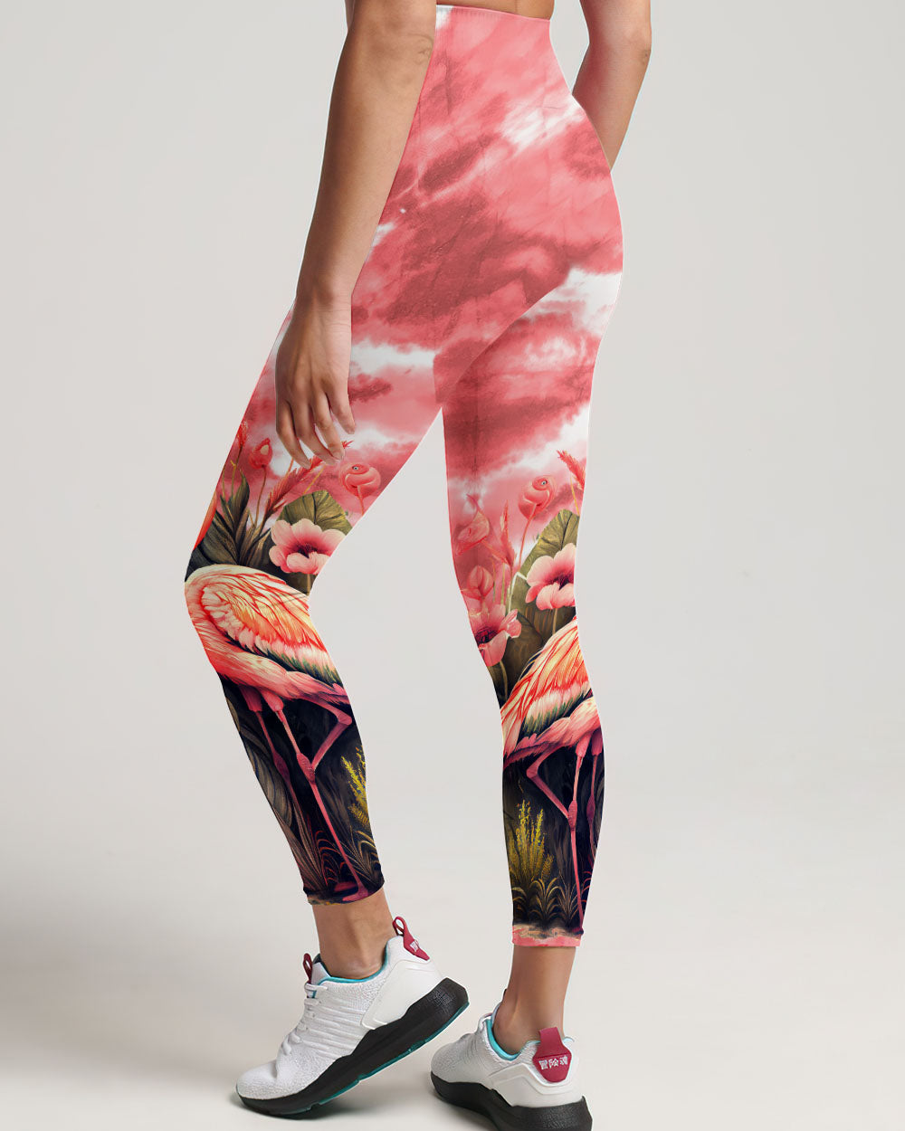 DO WHAT MAKES YOU HAPPY FLAMINGO TIE DYE ALL OVER PRINT - TYTD0206232