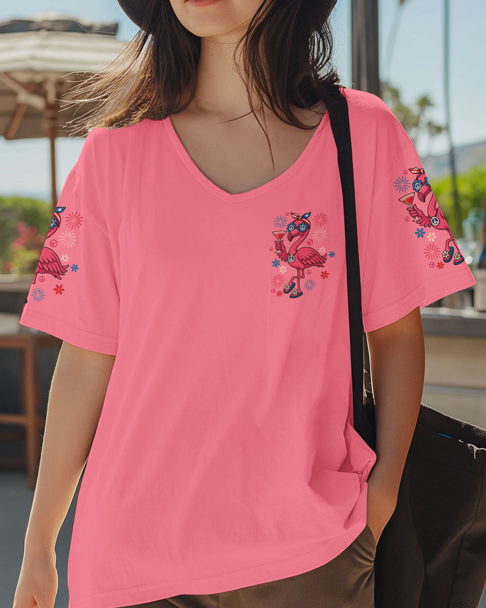 I'M JUST FANCY FLAMINGO ALL OVER PRINT - TYTD0206253