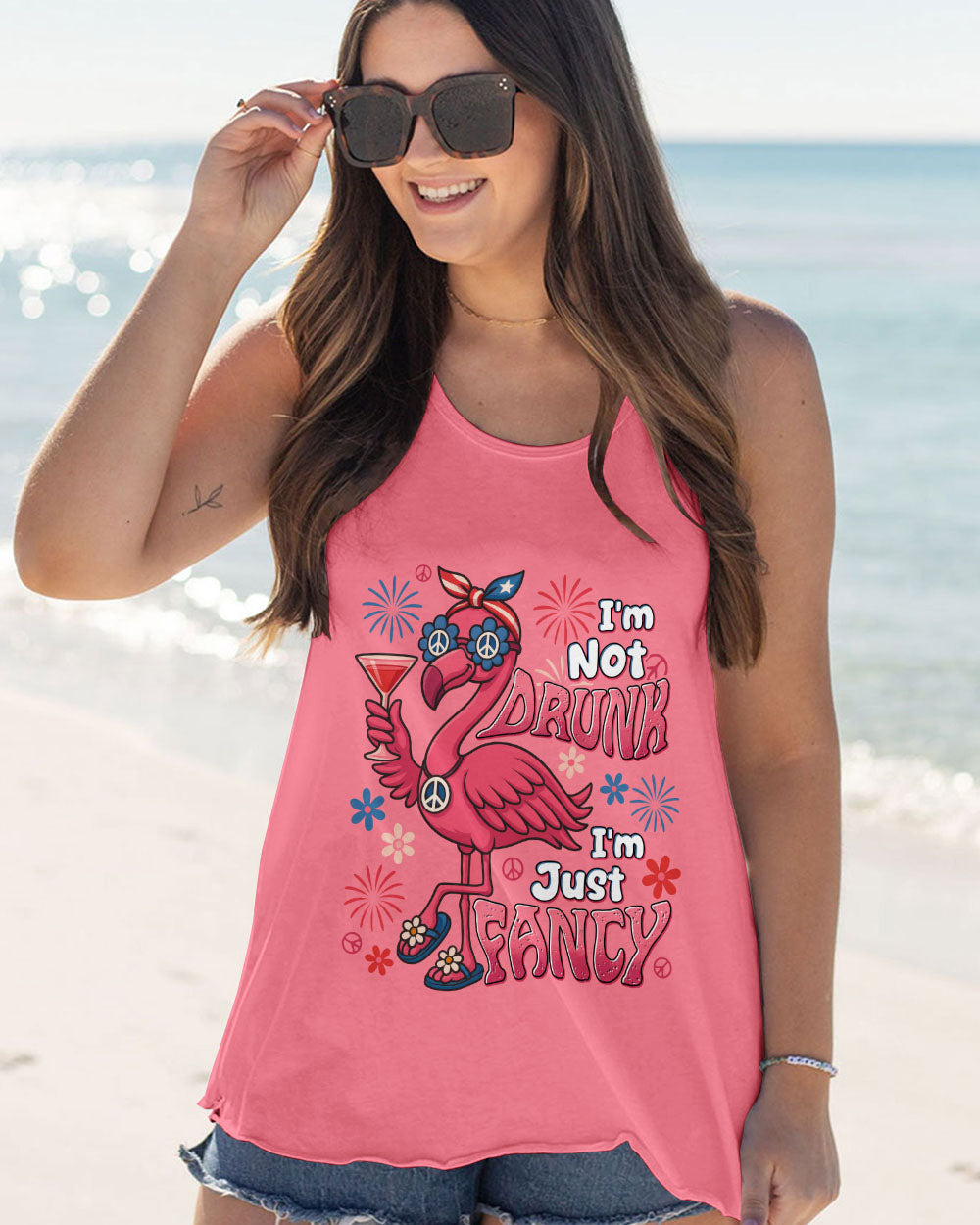I'M JUST FANCY FLAMINGO ALL OVER PRINT - TYTD0206253