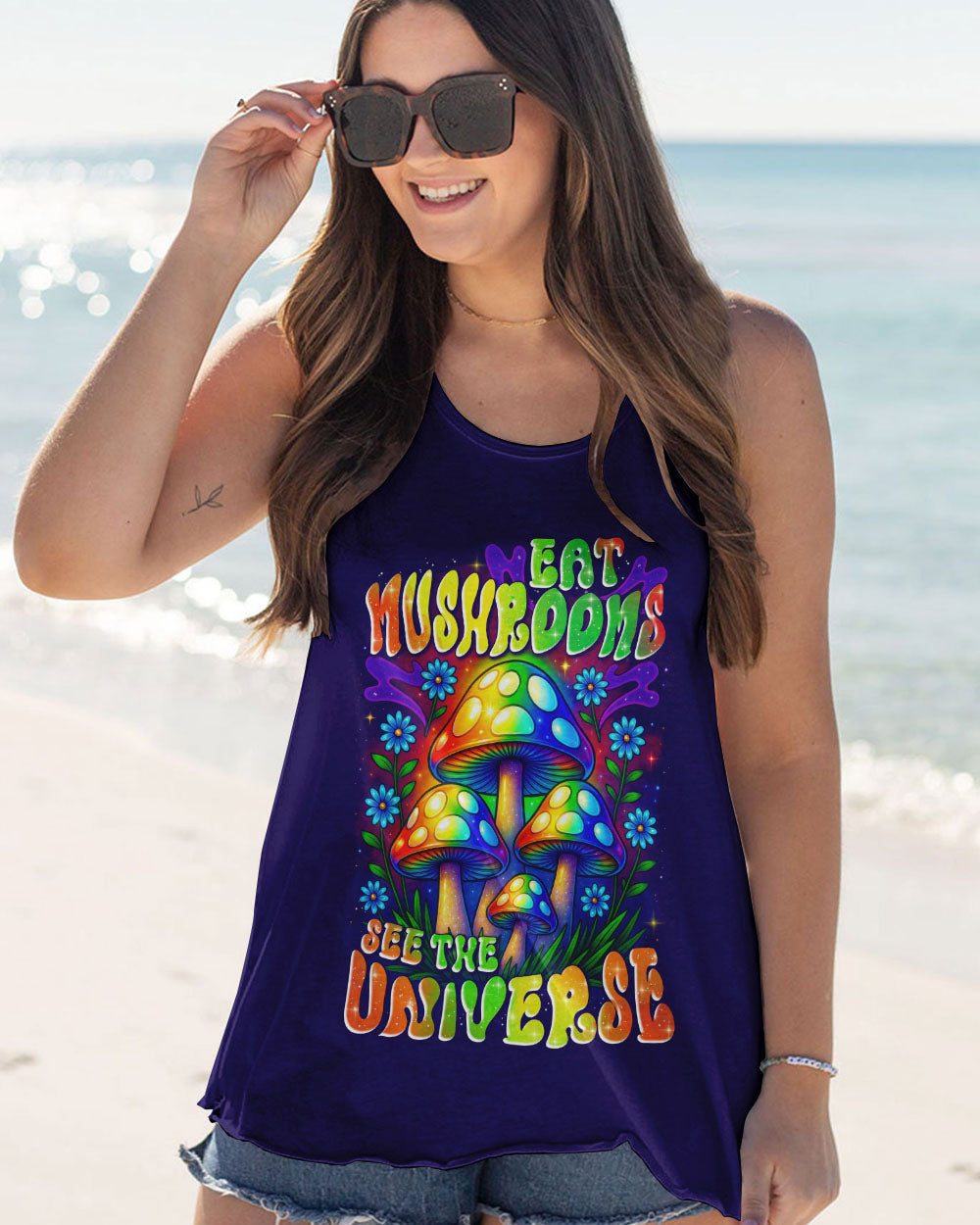 EAT MUSHROOMS SEE THE UNIVERSE TIE DYE ALL OVER PRINT - TYTD0211251